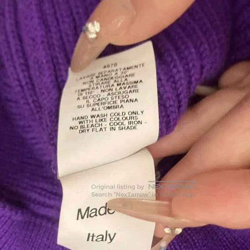 Other Moschino Purple Knit Sweater with Embellishments . Size M / US 6-8 / IT 42-44 - 5 Thumbnail