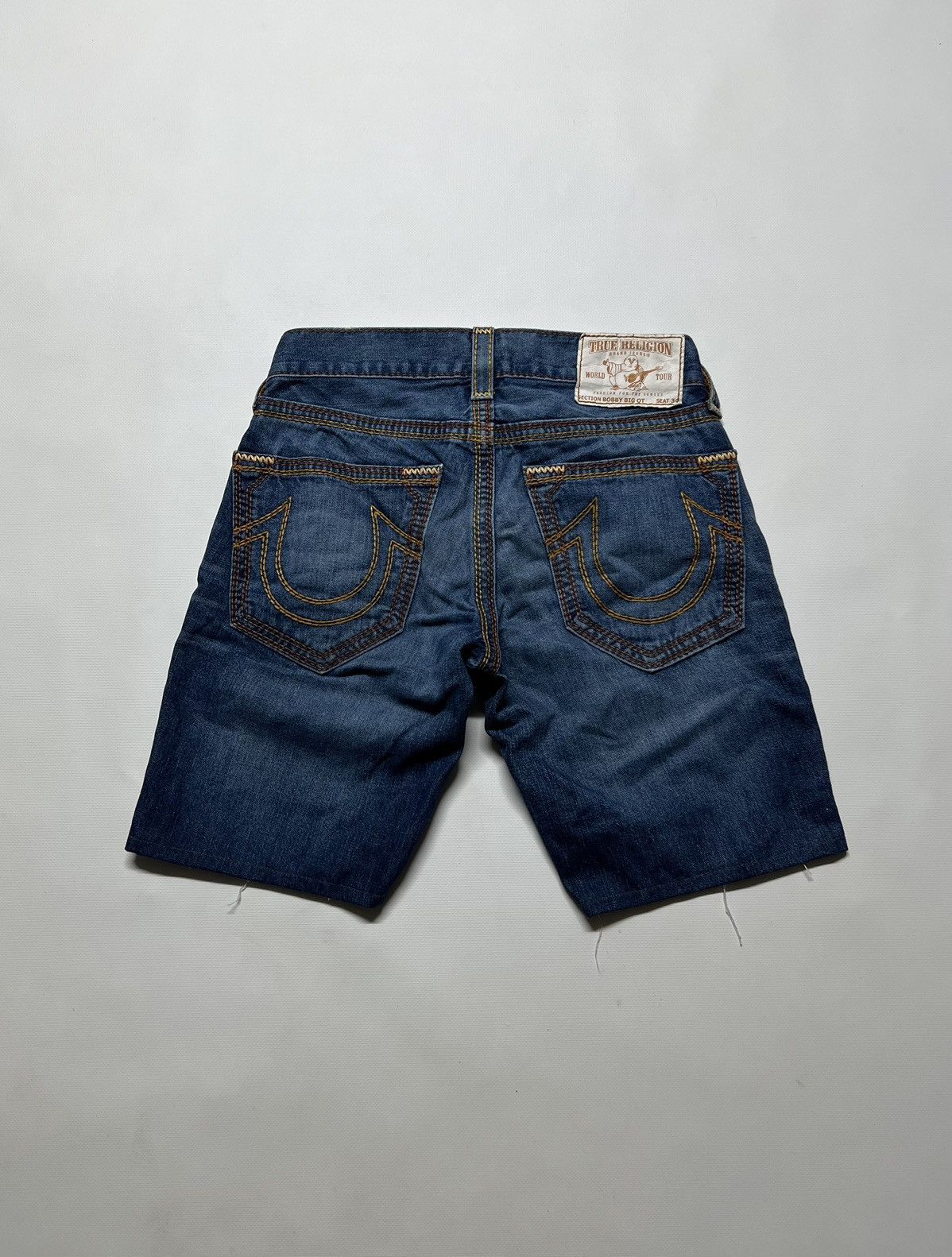 True Religion Vintage Y2k True Religion 💙 Custom Denim Shorts USA 00’s Size US 28 / EU 44 - 2 Thumbnail