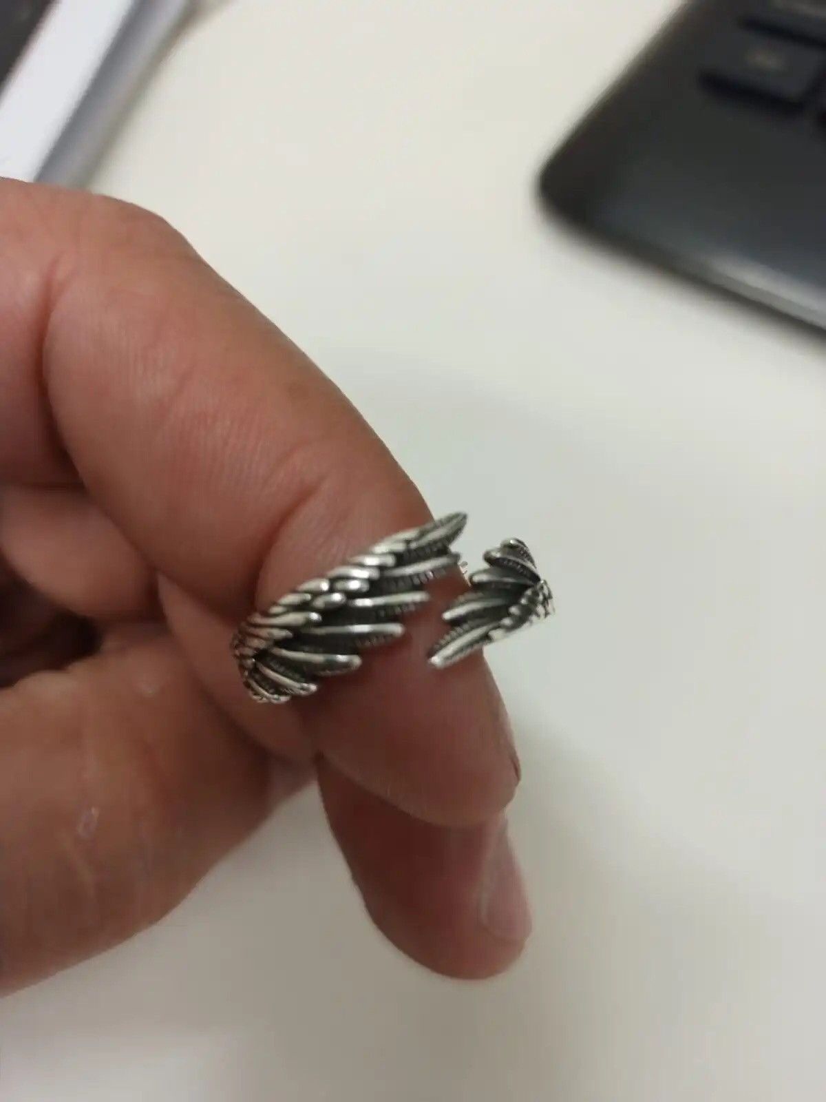Jewelry Angel Wings Adjustable Ring Size ONE SIZE - 4 Thumbnail