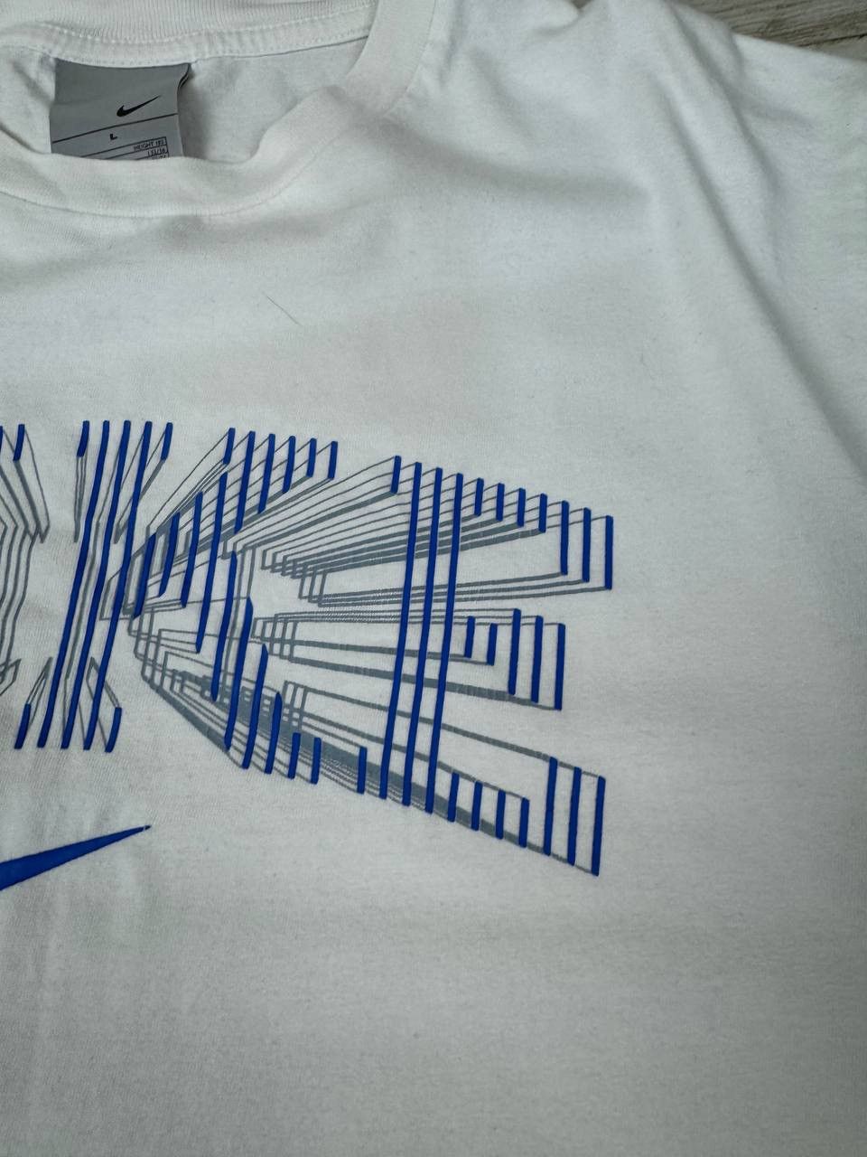 Nike Vintage Nike Big Logo Swoosh T Shirt 00s Y2K Size US L / EU 52-54 / 3 - 6 Thumbnail