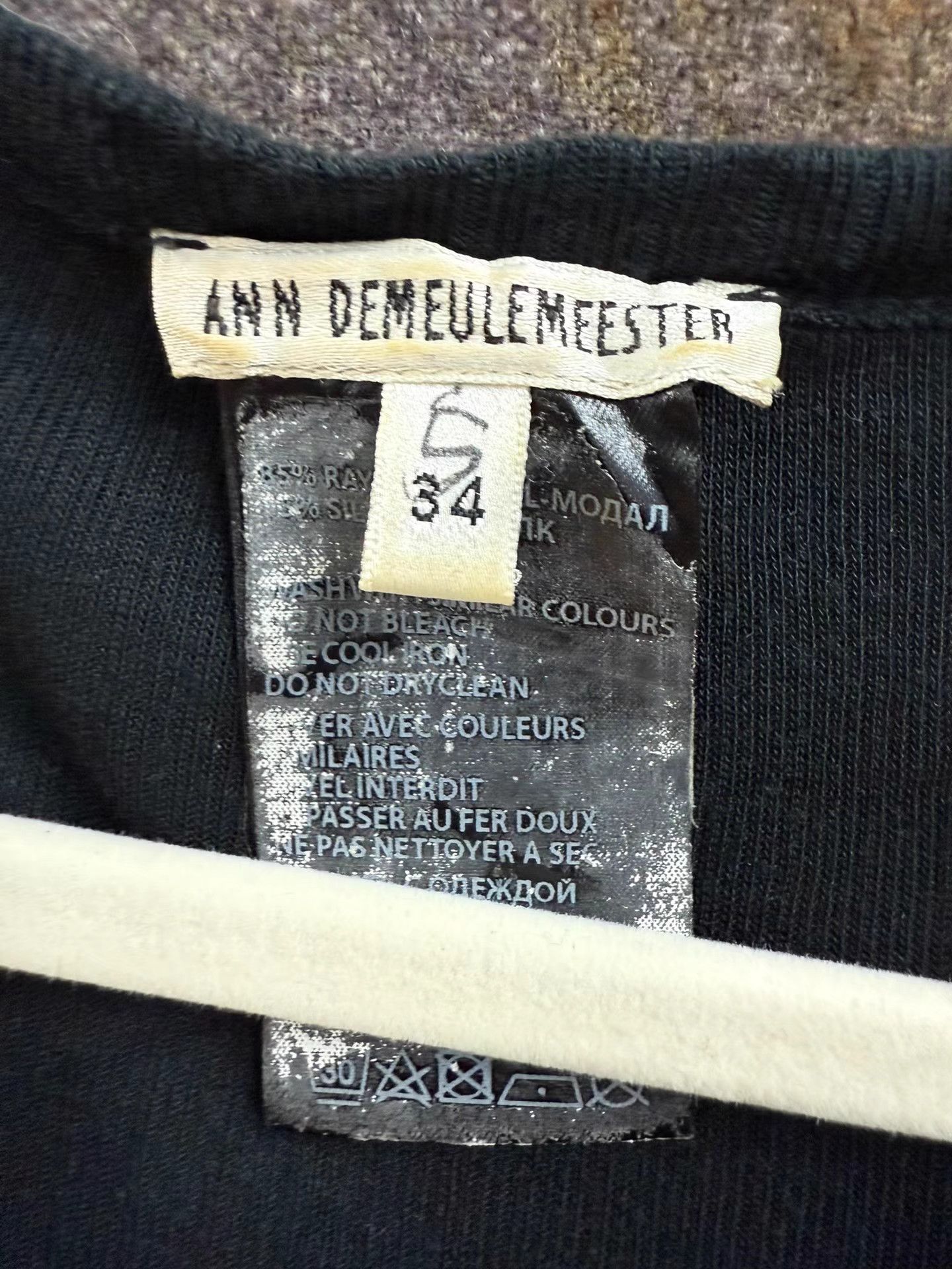 Ann Demeulemeester Ann Demeulemeester Dragon Totem Slim-Fit Long Sleeve Top K20 Size XXS / US 00 / IT 34 - 4 Thumbnail