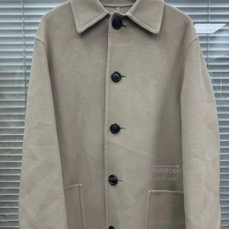 AMI AMI Beige Cashmere Women's Coat . Size L / US 10 / IT 46 - 2 Thumbnail