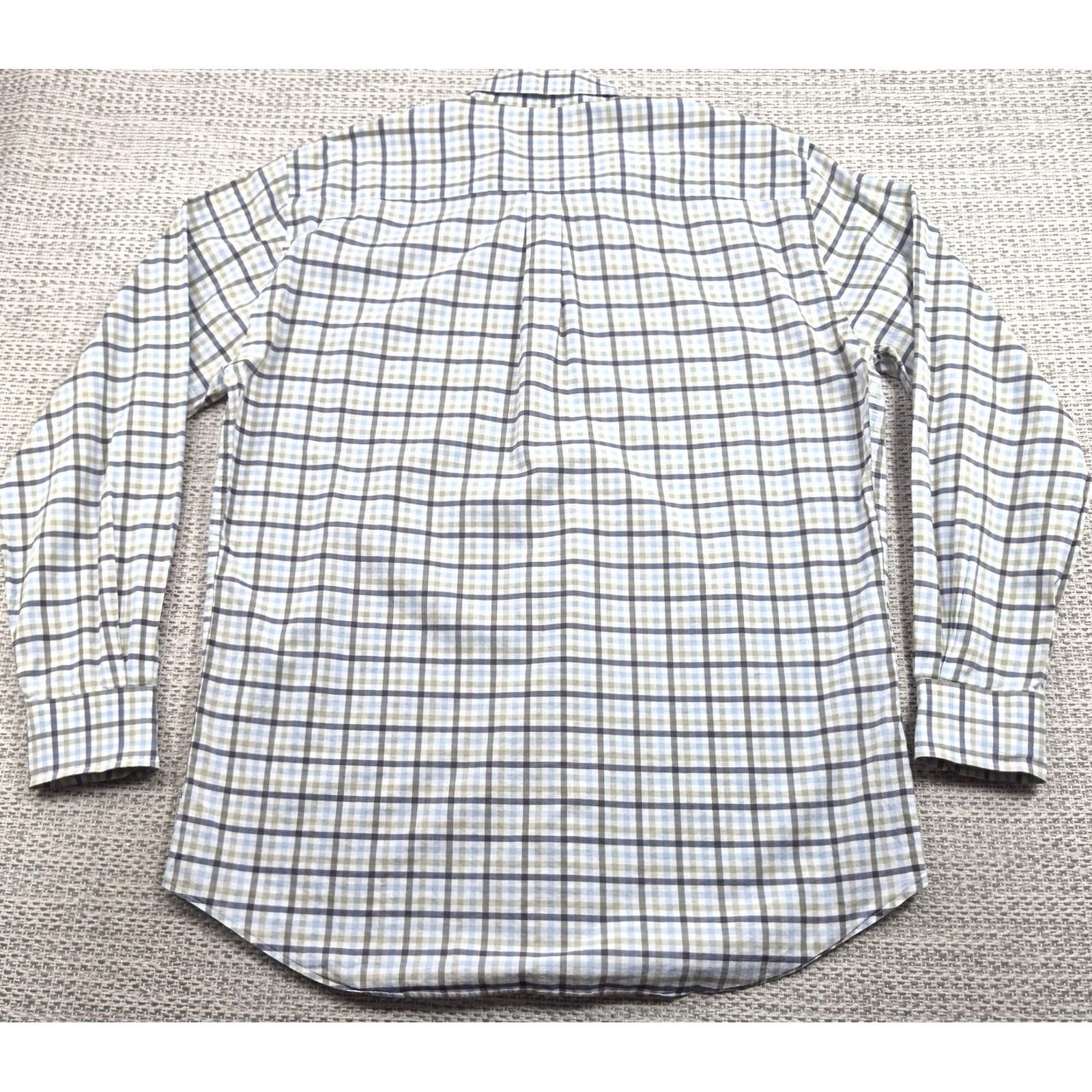 Peter Millar Peter Millar Button Up Shirt Mens Large Plaid Long Sleeve Cotton Casual Shirt Size US L / EU 52-54 / 3 - 6 Thumbnail