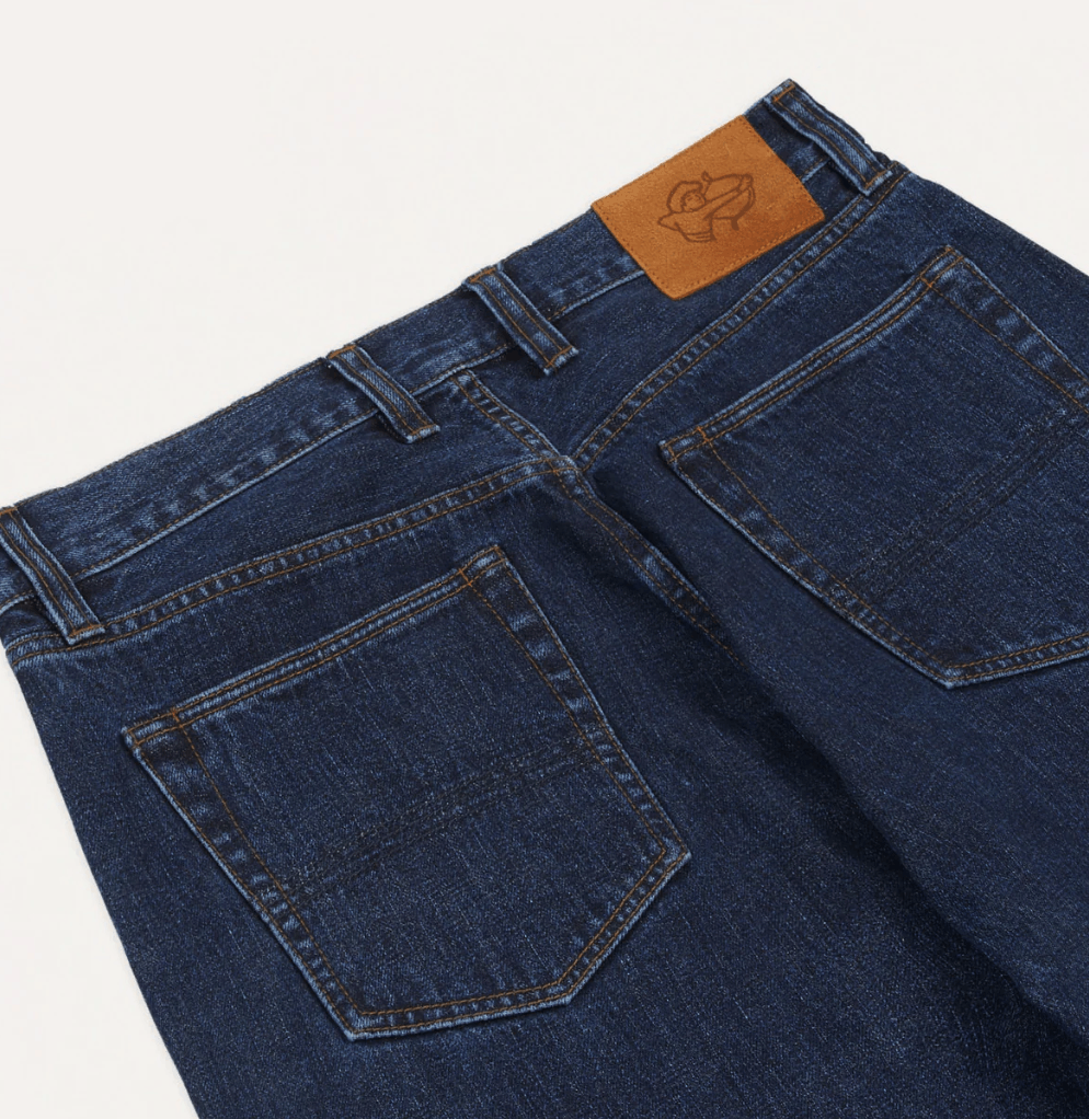 Drake's Stone Wash 14.2oz Japanese Selvedge Denim Five-Pocket Jeans Size US 32 / EU 48 - 5 Thumbnail