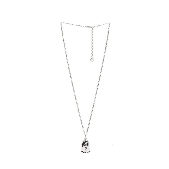 Gucci Gucci Ghost Silver Pendant Necklace for Women Size ONE SIZE - 1 Thumbnail