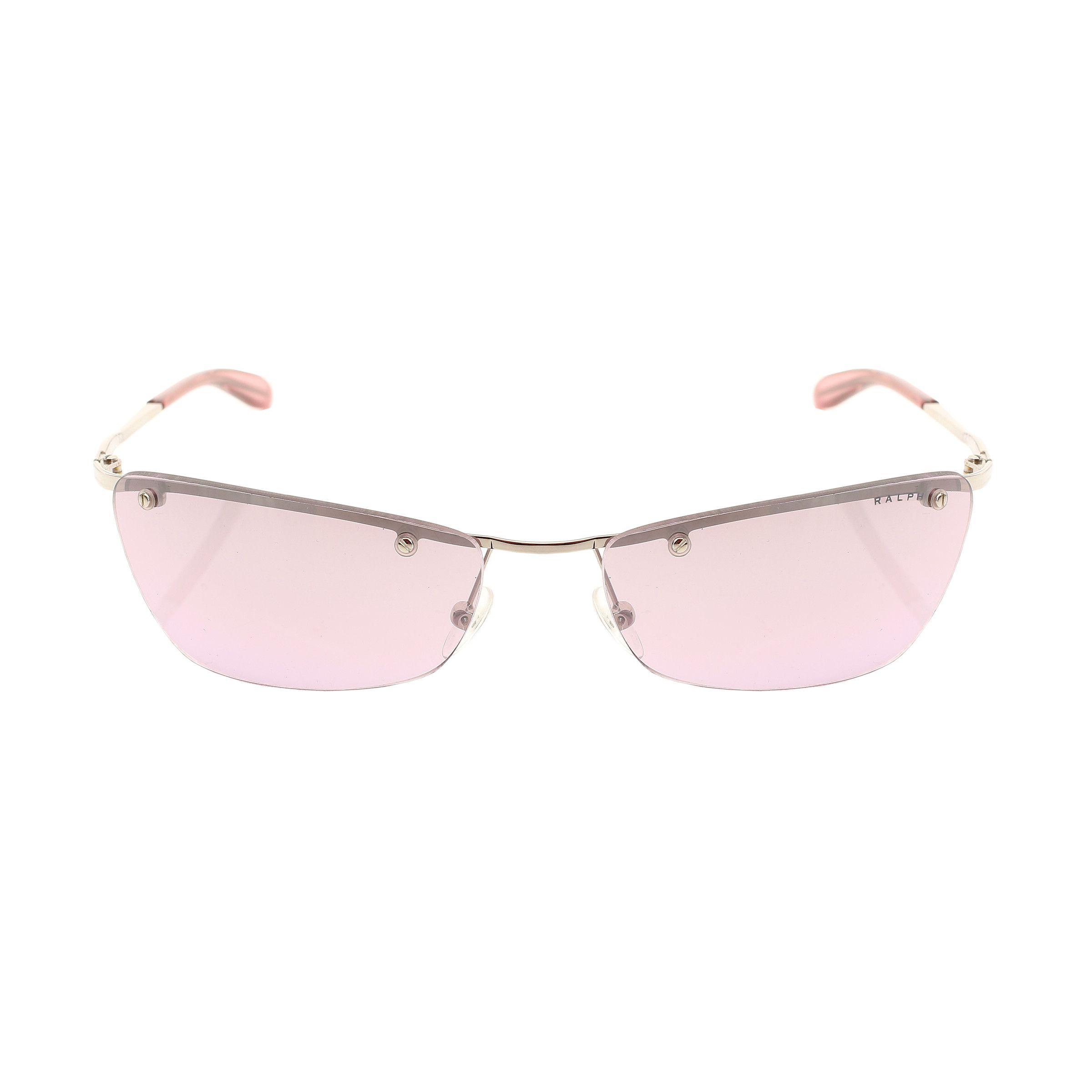 Ralph Lauren Ralph Lauren '90s Pink Rectangular Rimless Sunglasses Size ONE SIZE - 4 Thumbnail