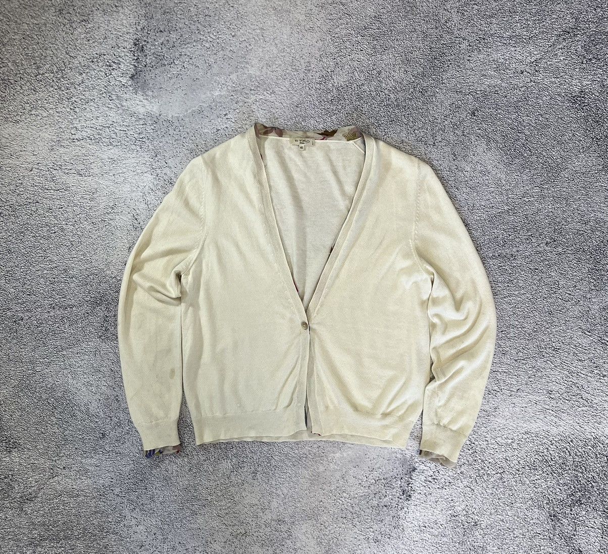 Etro Etro Milano Women Sweater V-Neck Jumper Cashmere Silk Size L / US 10 / IT 46 - 1 Thumbnail
