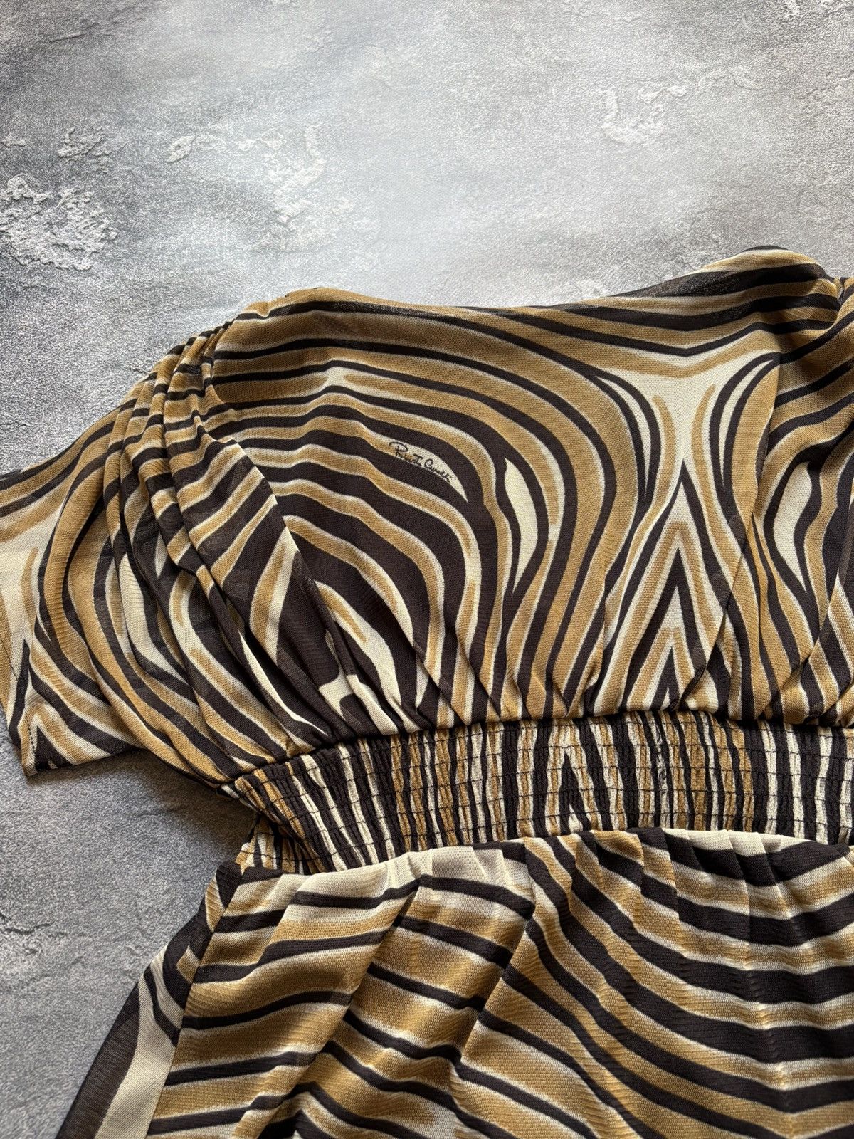 Roberto Cavalli Vintage Roberto Cavalli Printed Logo Luxury Dress Size L Size L / US 10 / IT 46 - 10 Thumbnail