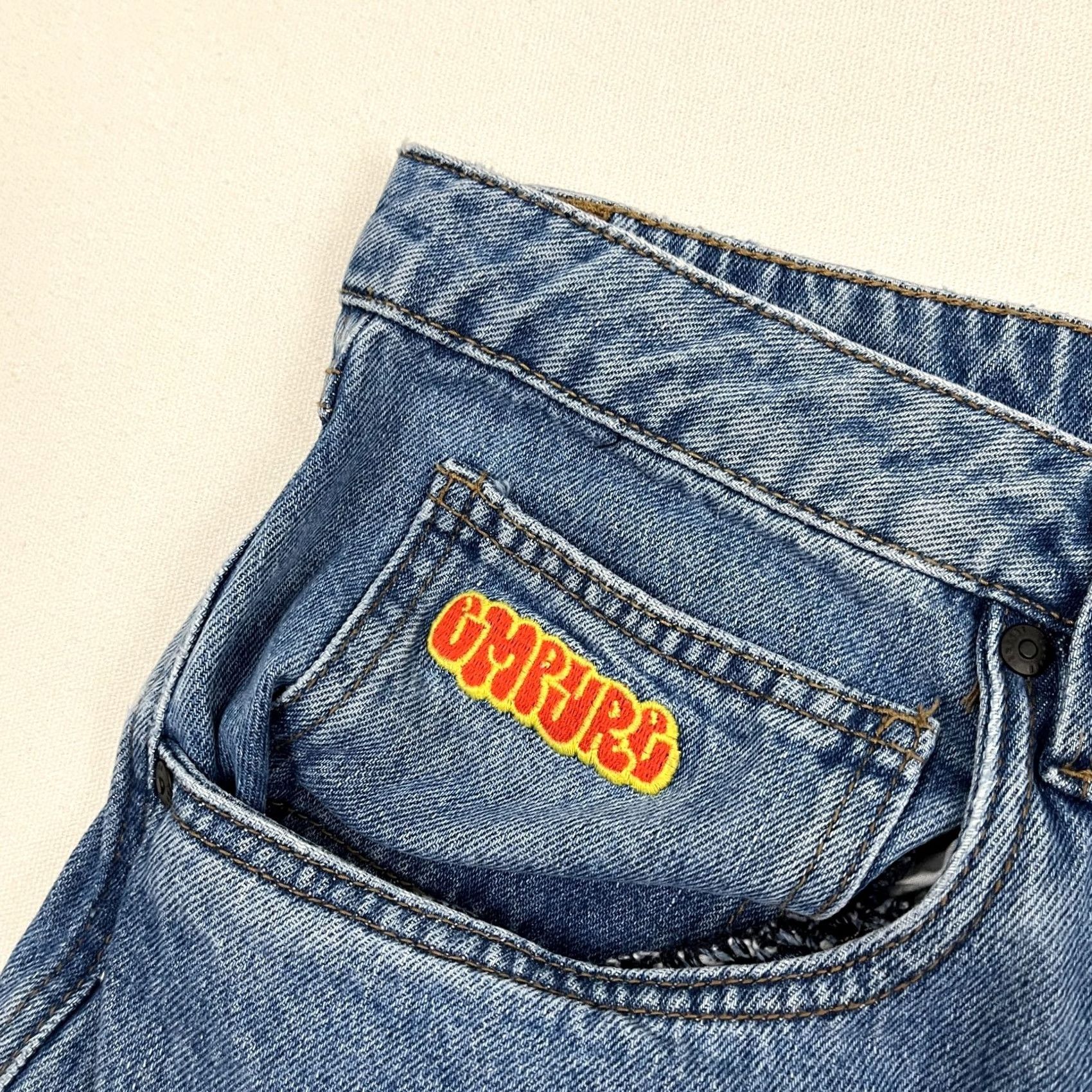Empyre Empyre Jeans Mens 38 x 30 Relaxed Blue Denim Baggy Wide-Leg Carpenter Jeans Mens 38 x 30 Relaxed Fit Blue Denim Baggy Wide Leg Skater Size US 38 / EU 54 - 4 Thumbnail