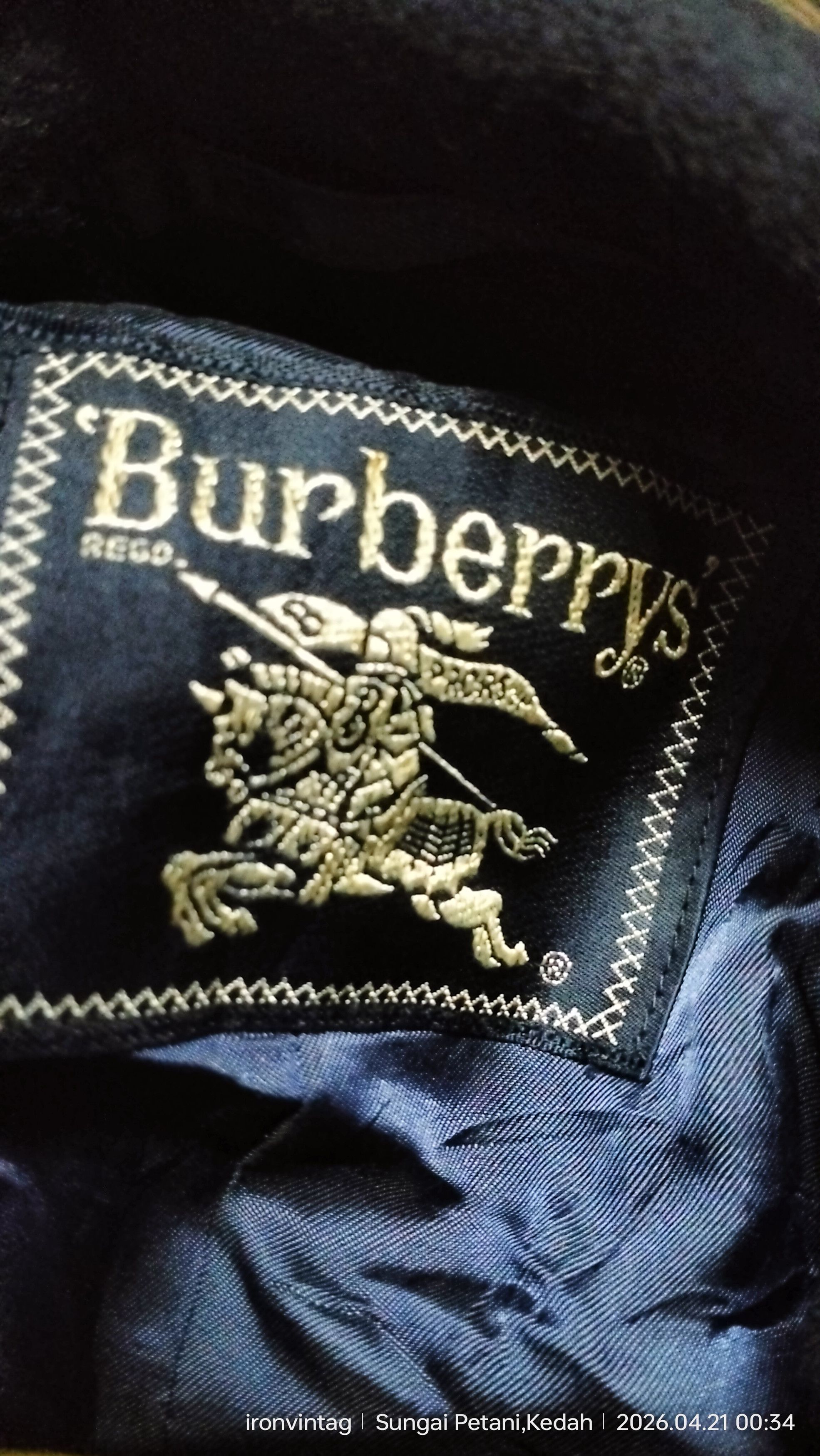 Burberry Vintage Burberry Long Coat Size US L / EU 52-54 / 3 - 3 Thumbnail