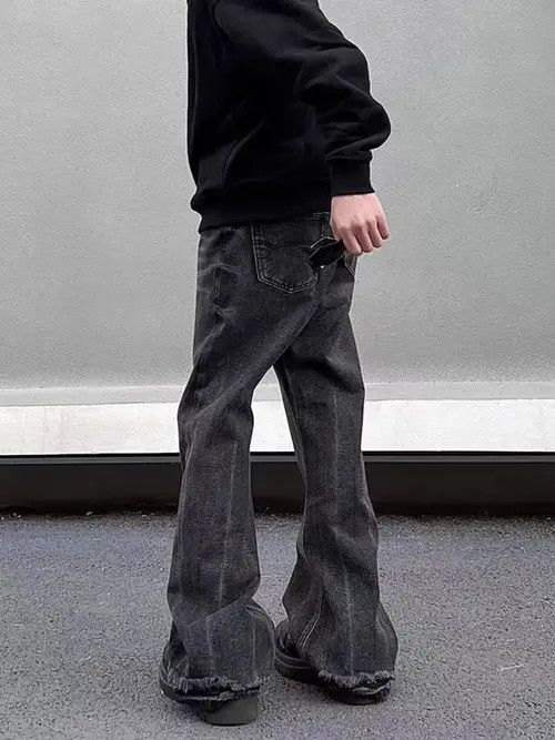 Other Washed street style vintage baggy jeans Size US 34 / EU 50 - 4 Thumbnail