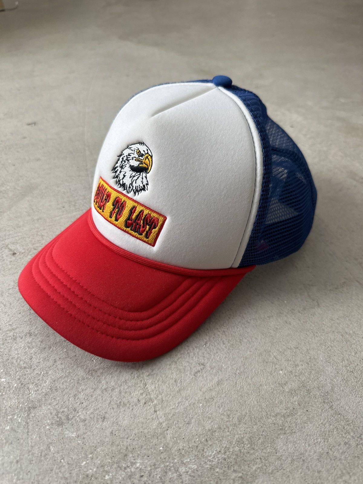 Cowboy Equipment Landers Trucker Hat | Red White Blue | America | Eagle Size ONE SIZE - 1 Thumbnail