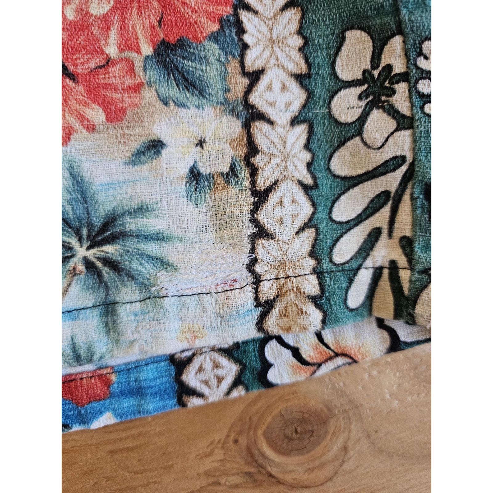 Other Kole Kole Hawaiian Barkcloth Floral Green Shirt 2XL? 1970s Size US XXL / EU 58 / 5 - 5 Thumbnail