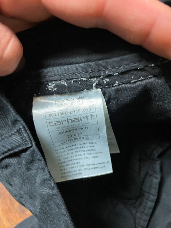 Carhartt Carhartt Black Cargo Pants Size US 29 - 6 Thumbnail