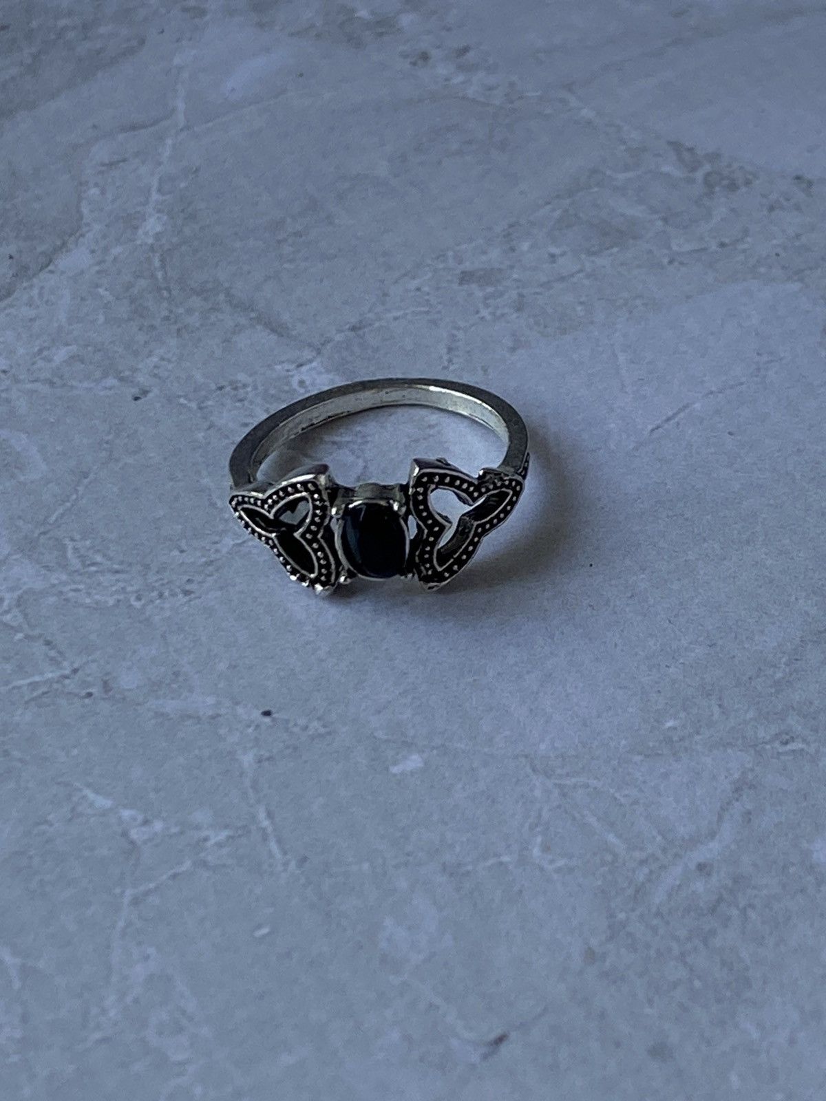 Japanese Brand × Jewelry × Vintage Vintage Ornate Drop Motif Ring - Retro Style Size ONE SIZE - 3 Thumbnail