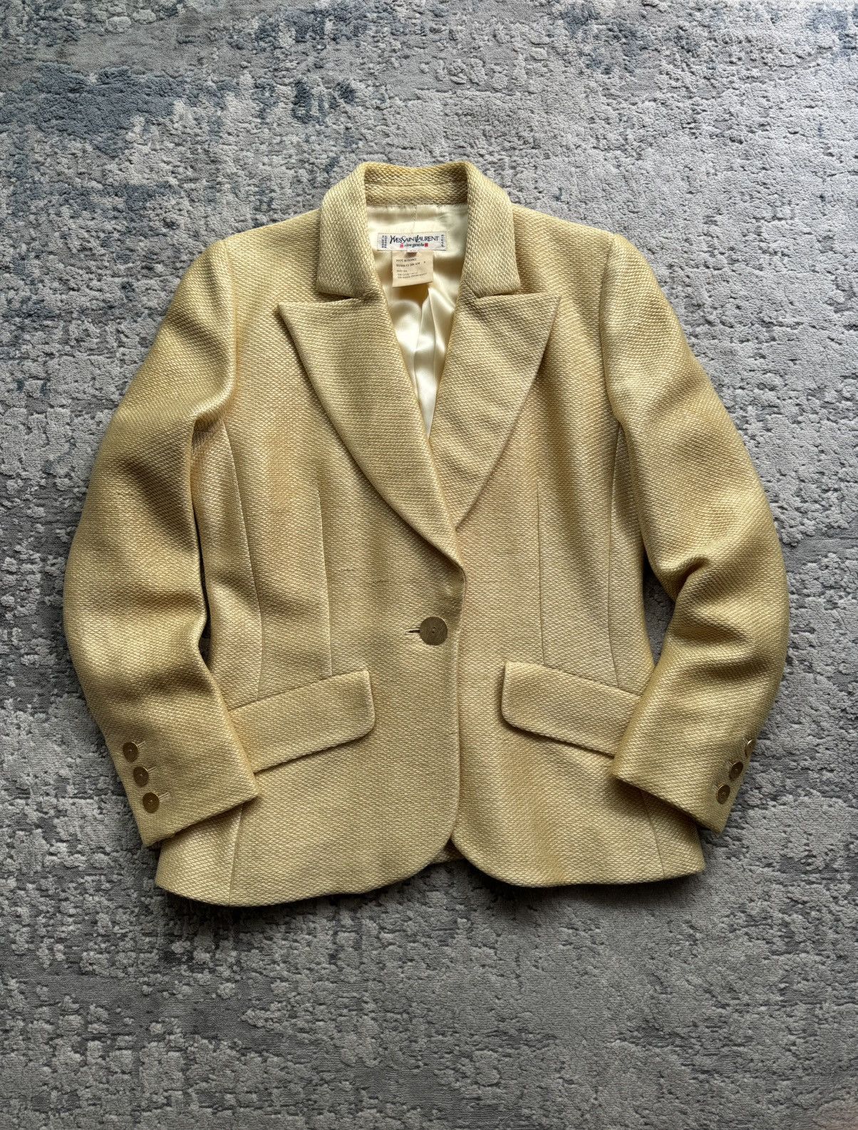 Yves Saint Laurent Yves Saint Laurent Rive Gauche Vintage Blazer Jacket Size 38 Size XS / US 0-2 / IT 36-38 - 1 Thumbnail