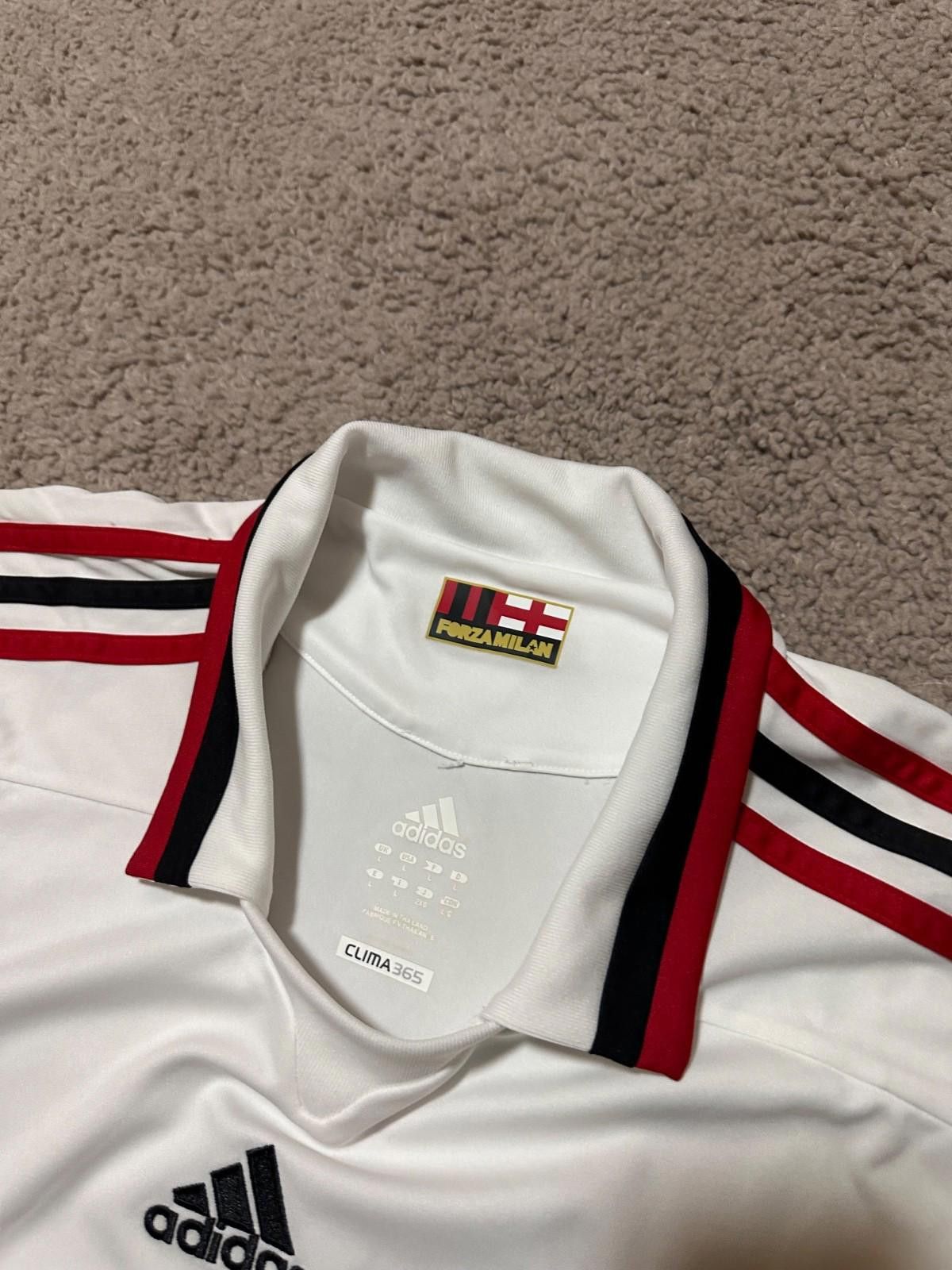 Adidas Adidas AC Milan 2009/10 Away Sample Football Soccer Jersey Size US L / EU 52-54 / 3 - 4 Thumbnail