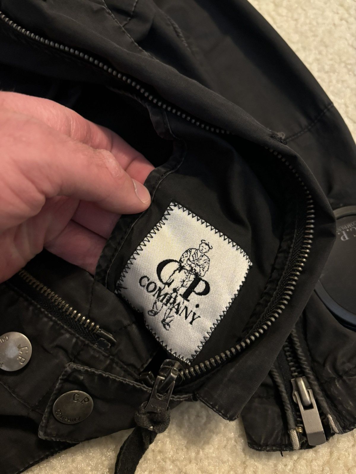 C.P. Company CP Company Baruffaldi Hooded Goggle Jacket Black Grey Size US S / EU 44-46 / 1 - 6 Thumbnail