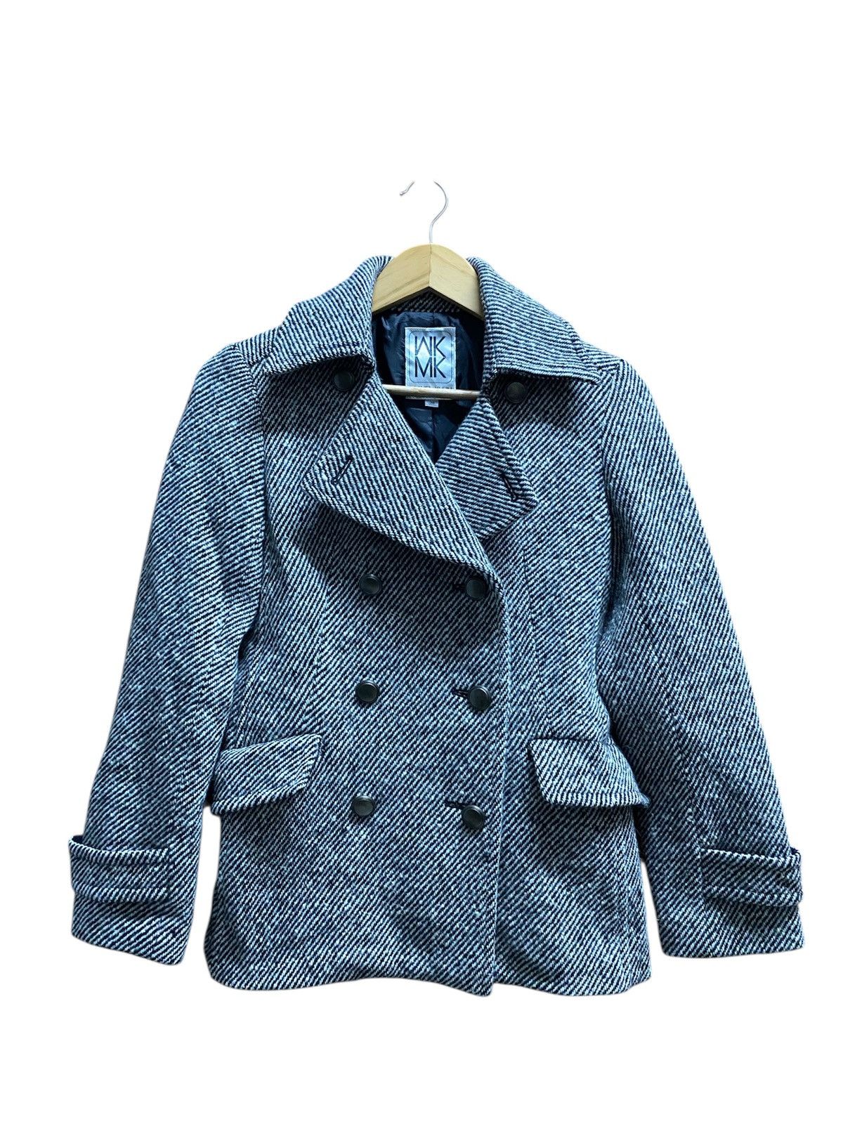 Calvin Klein × Designer × Michel Klein MICHEL KLEIN Wool Women Blazer Size XS / US 0-2 / IT 36-38 - 2 Thumbnail
