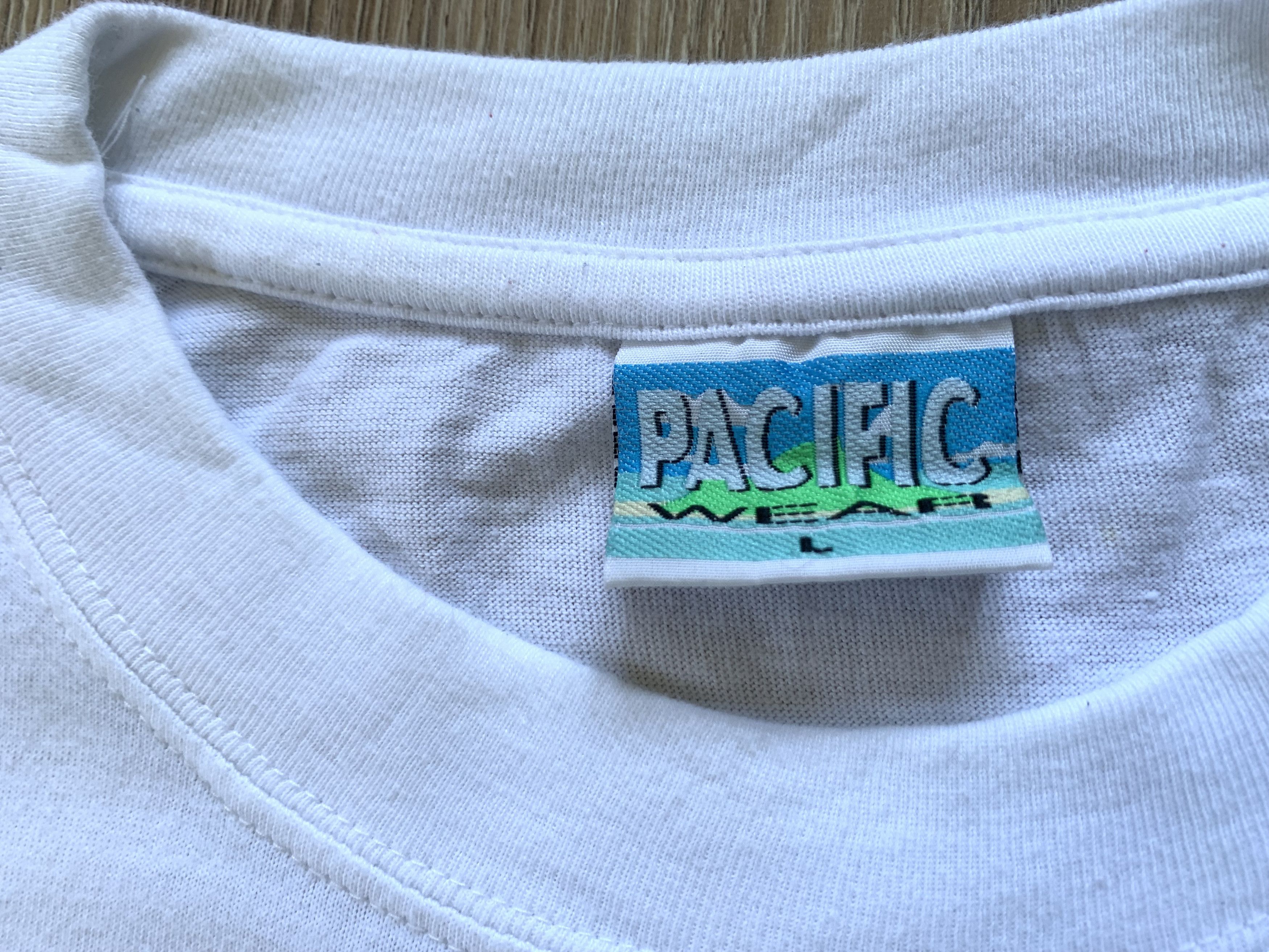 Other Pacific White Cotton Printed T Shirt Size US L / EU 52-54 / 3 - 7 Thumbnail