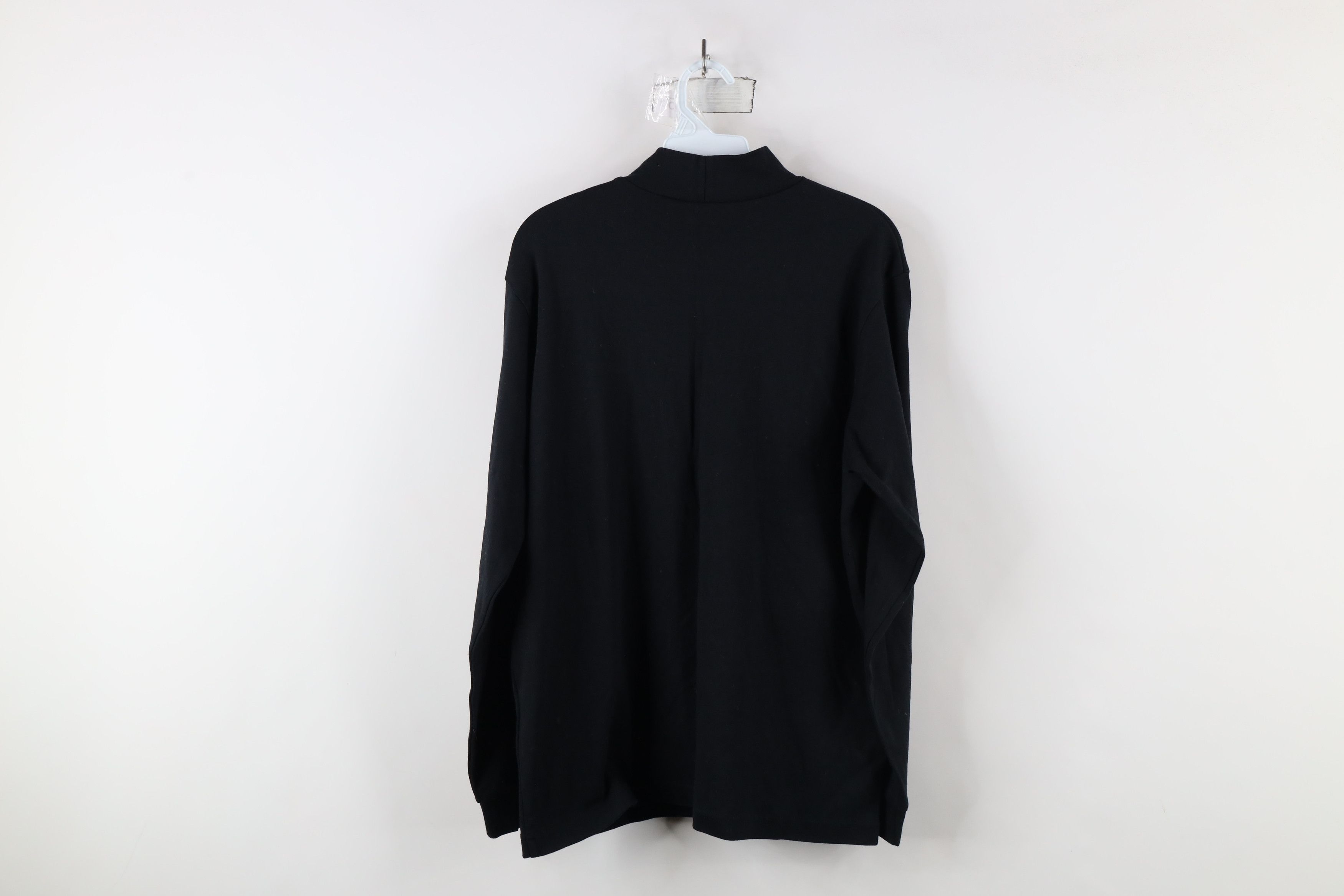 Vintage × Woolrich Woolen Mills Vintage 90s Woolrich Snowman Mock Neck T-Shirt Black Cotton Size XL / US 12-14 / IT 48-50 - 10 Thumbnail