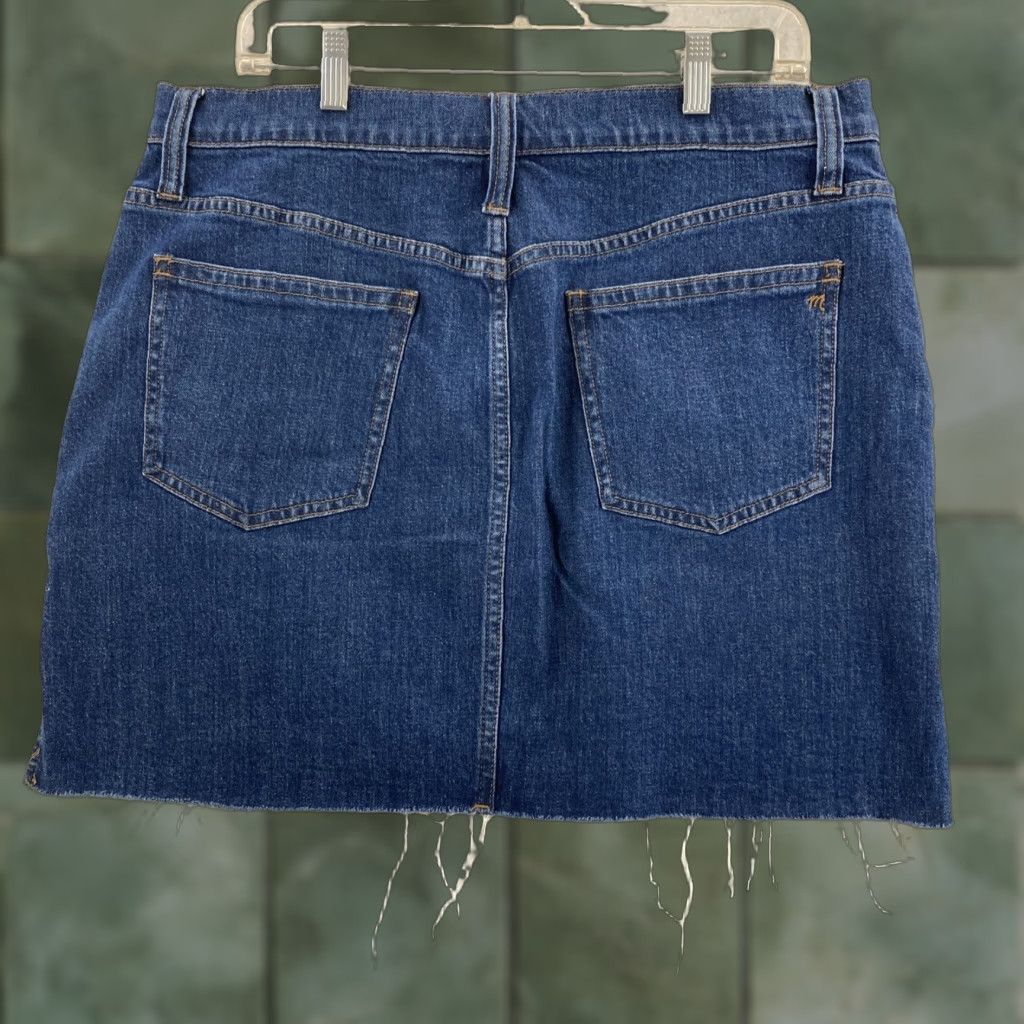 Madewell Madewell Skirt Womens Adult 32 Stretch Denim Blue A-Line Short Size 24" / US 00 / IT 34 - 1 Thumbnail