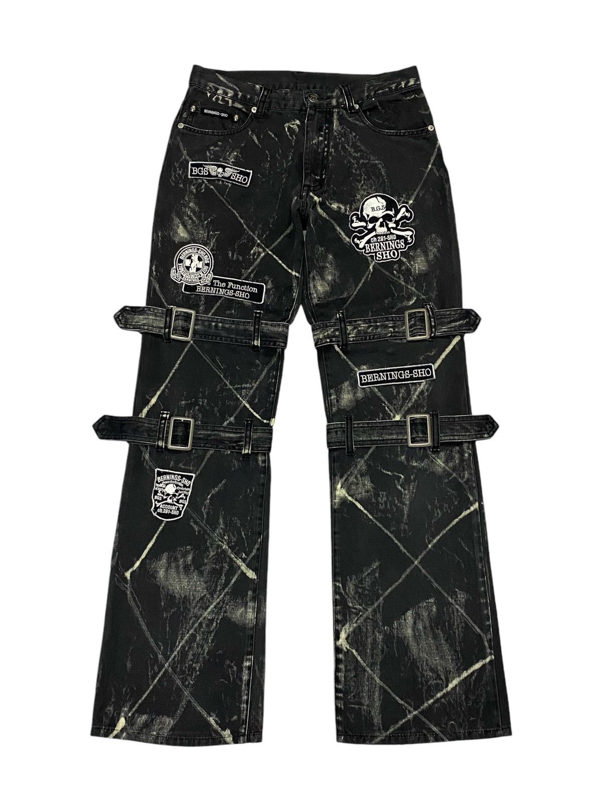 Japanese Brand Japanese Brand “BERNINGS-SHO” Patchwork Bondage Pants Size US 29 - 2 Thumbnail
