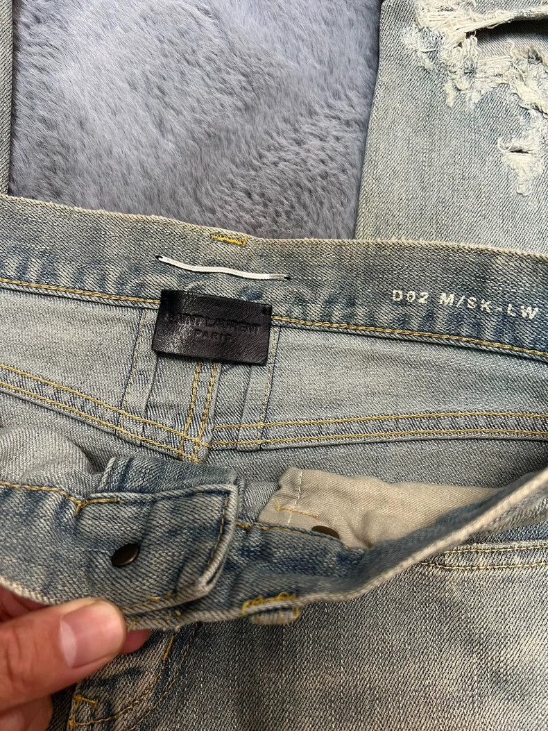 Yves Saint Laurent Saint Laruent13 Autumn and Winter Show Style Light Blue Was Size US 28 / EU 44 - 3 Thumbnail