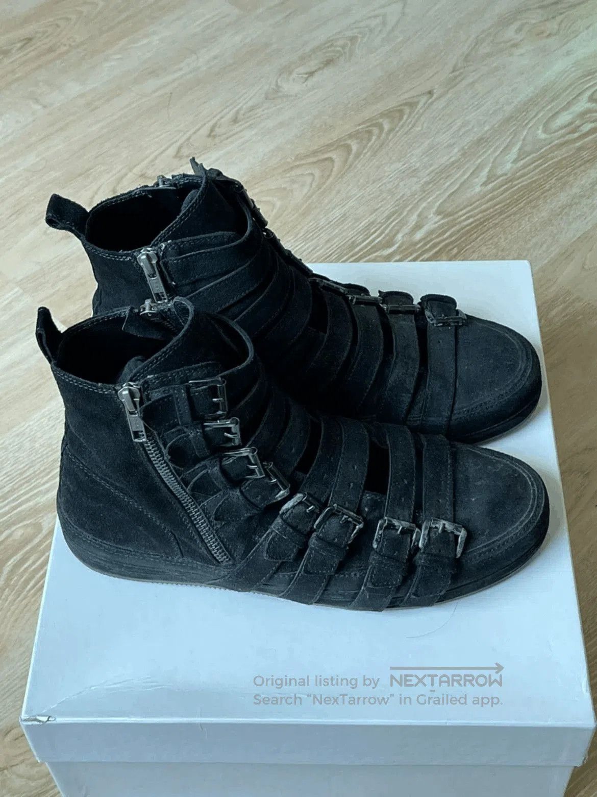Ann Demeulemeester Ann Demeulemeester Multi Buckle Hi-top Sneaker. Size US 8 / EU 41 - 5 Thumbnail