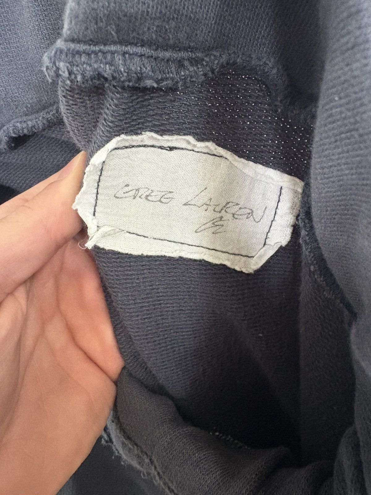 Greg Lauren Greg Lauren 50/50 Navy Terry Pants Size US 32 / EU 48 - 2 Thumbnail