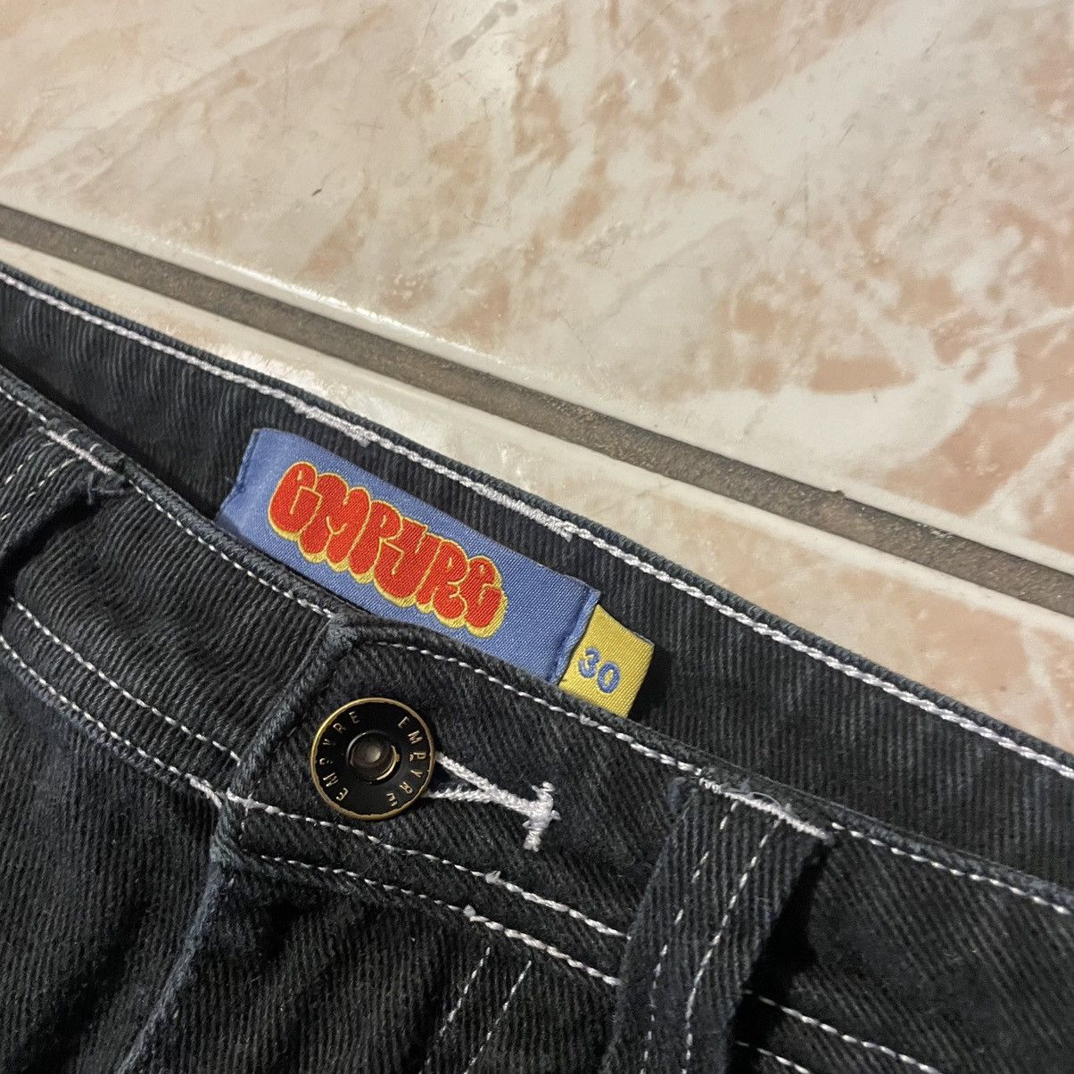 Empyre × Zumiez Empyre Jeans Embroidered Y2K Size US 30 / EU 46 - 3 Thumbnail