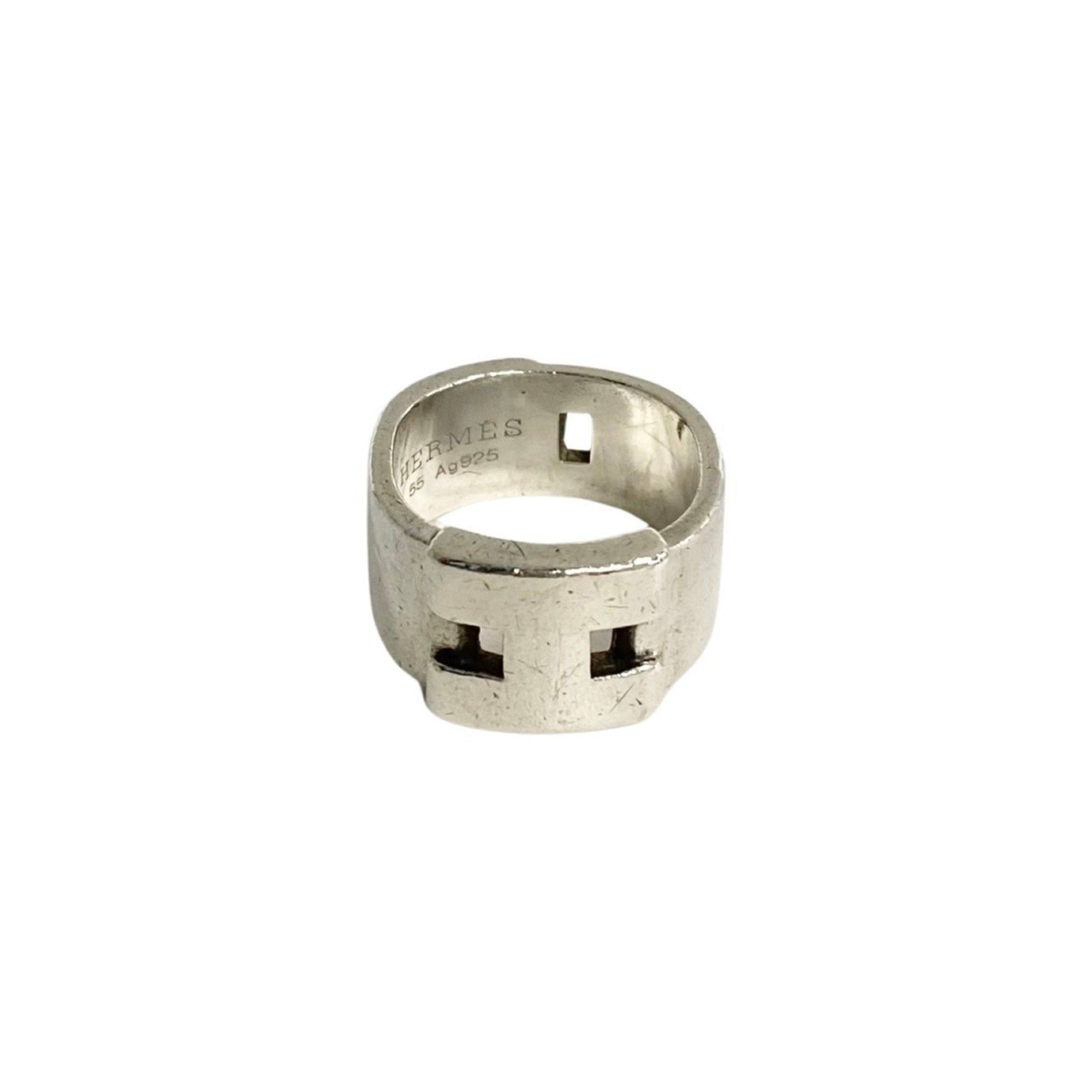 image of Hermes New Hercules Silver 925 Ring Men's Women's 27453