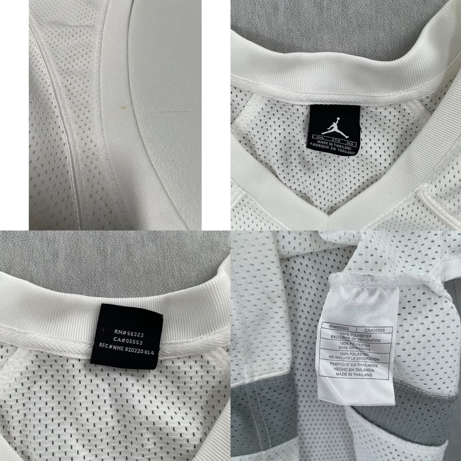 Nike VINTAGE Nike Air Jordan Jersey Adult 3XL White Sleeveless Basketball Mens XXXL Nike Jordan Jersey Size US XXL / EU 58 / 5 - 8 Thumbnail