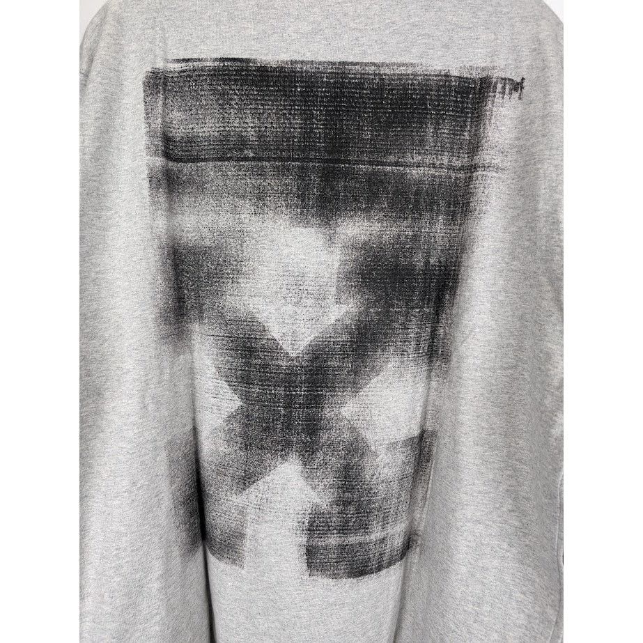 Off-White o1rshd1 Q:2 / DUP /Jumbo Arrow Double L/S Tee Shirt in Grey Size US XL / EU 56 / 4 - 15 Thumbnail