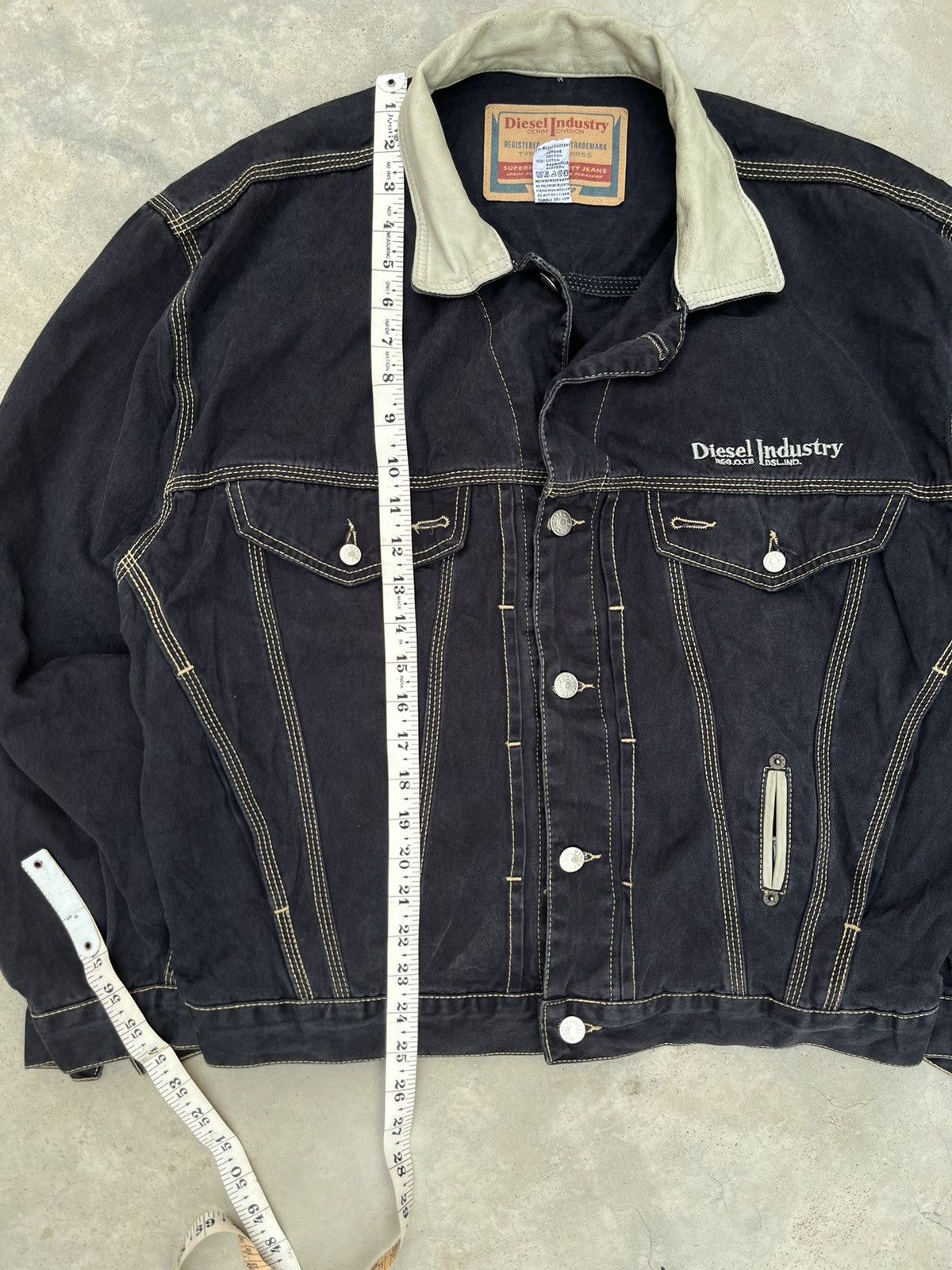 Diesel × Vintage RARE DIESEL INDUSTRY DENVER WORKWEAR DENIM JACKET 90s Size US S / EU 44-46 / 1 - 8 Thumbnail