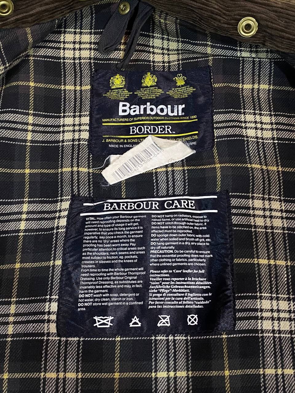 Barbour Barbour Border Waxed Vintage Men Jacket Size US XL / EU 56 / 4 - 16 Thumbnail