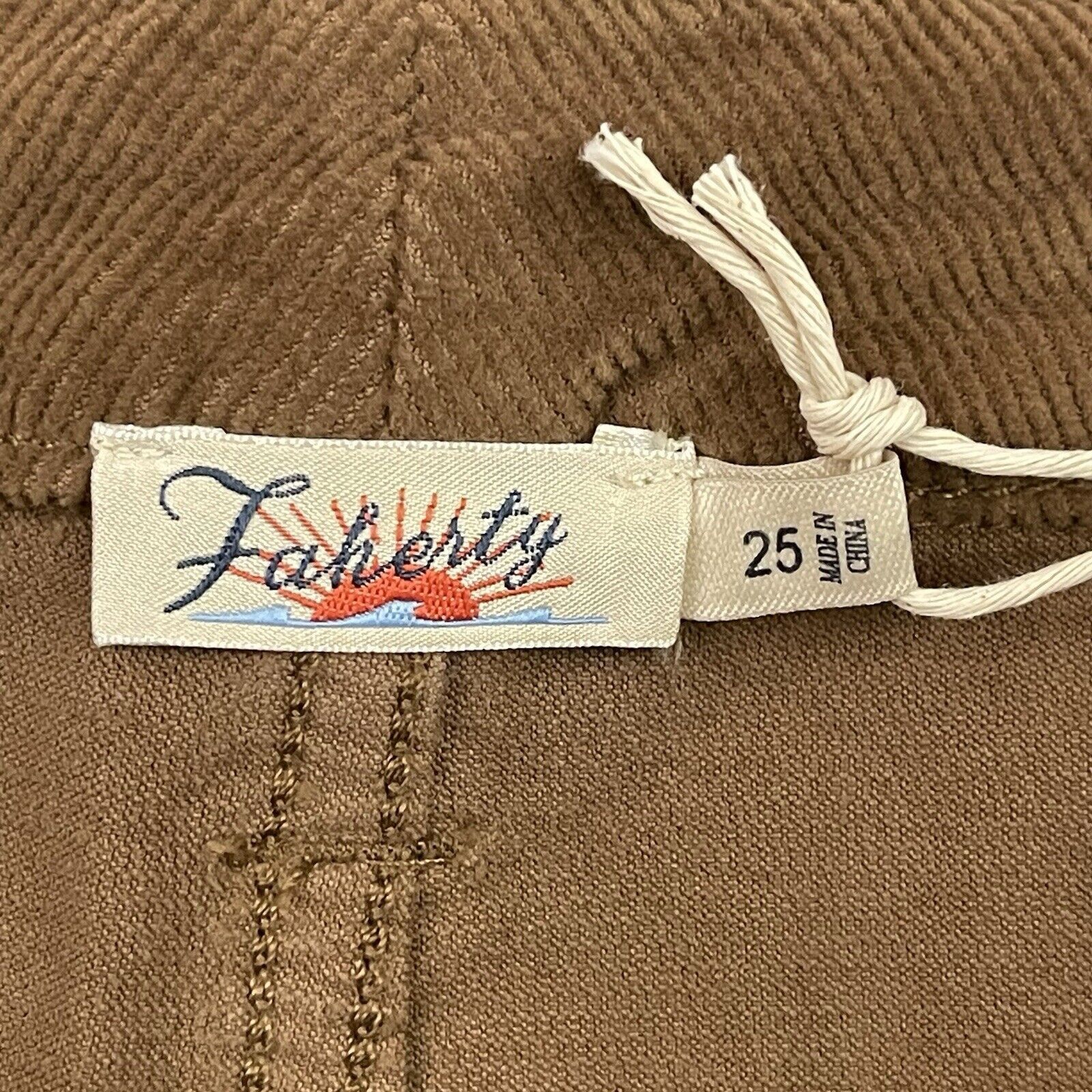 Faherty Faherty Corduroy Pants Womens 25 Brown Stretch Cord Julianne Size 25" / US 0 / IT 36 - 2 Thumbnail