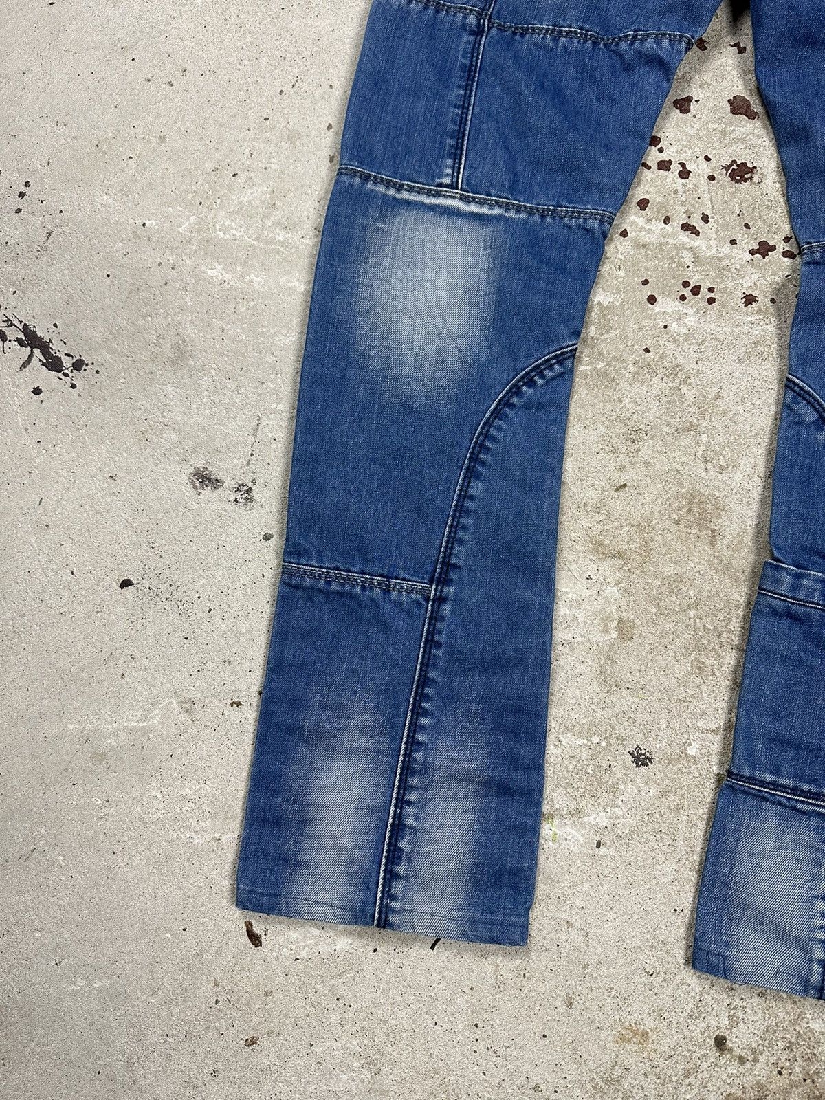 If Six Was Nine × Vintage Vintage Y2K Cargo Distressed Reworked Denim Pants Jeans Size US 32 / EU 48 - 11 Thumbnail
