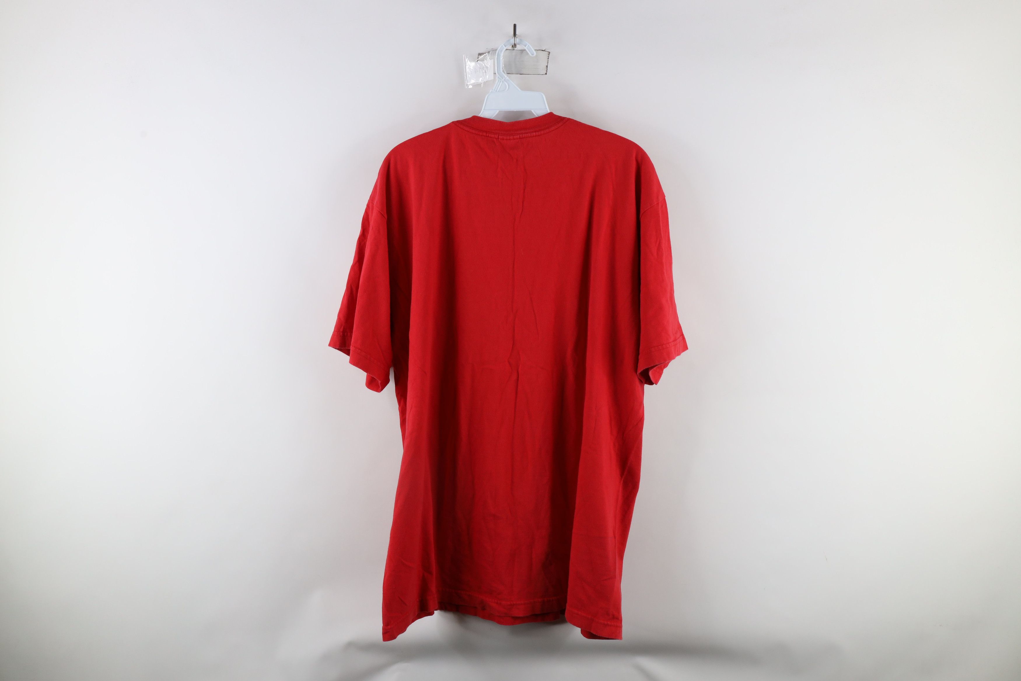 The North Face × Vintage Vintage The North Face Spell Out Big Logo T-Shirt Red Size US XXL / EU 58 / 5 - 11 Thumbnail