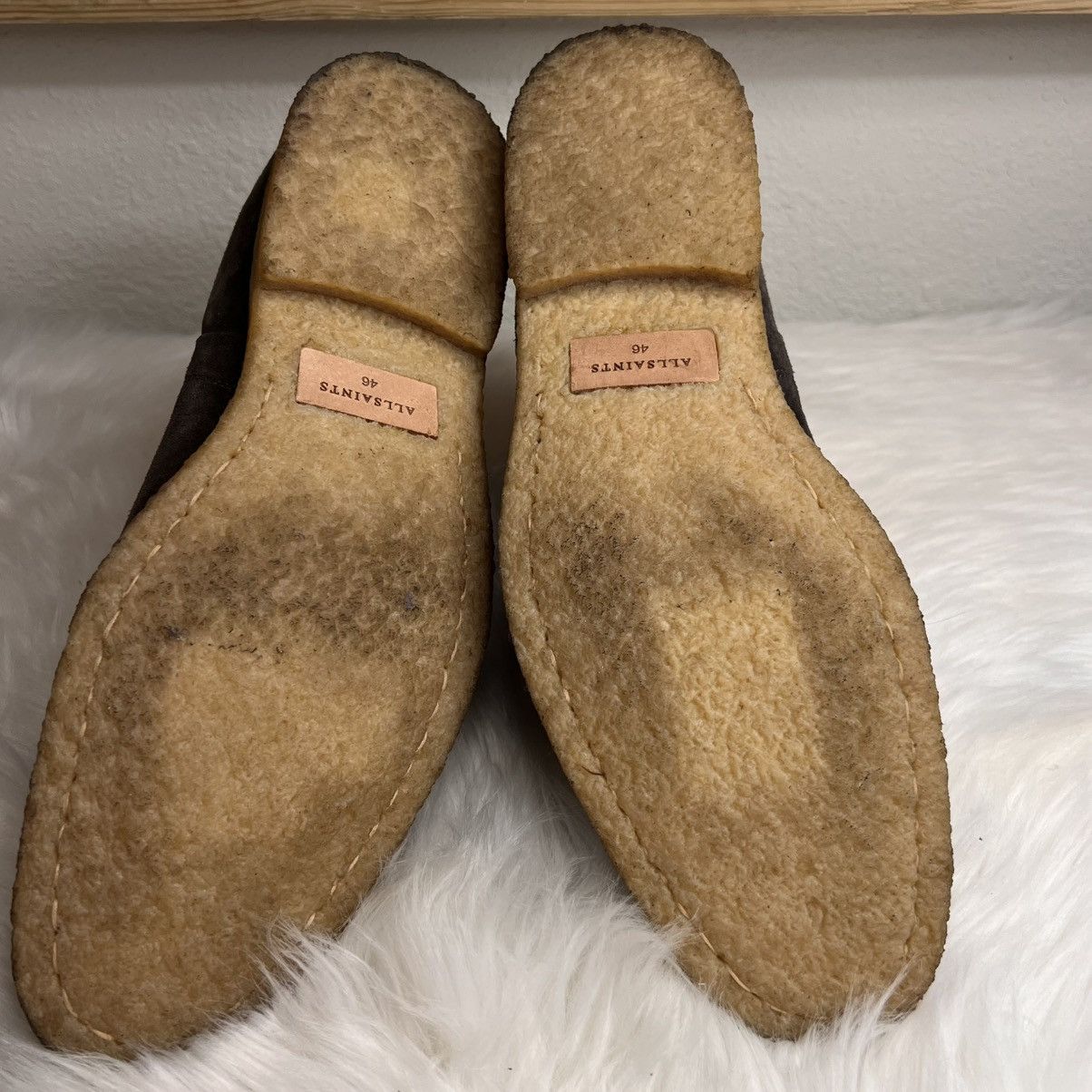 Allsaints ALLSAINTS Mens Chelsea Suede Boots Size US 13 / EU 46 - 5 Thumbnail