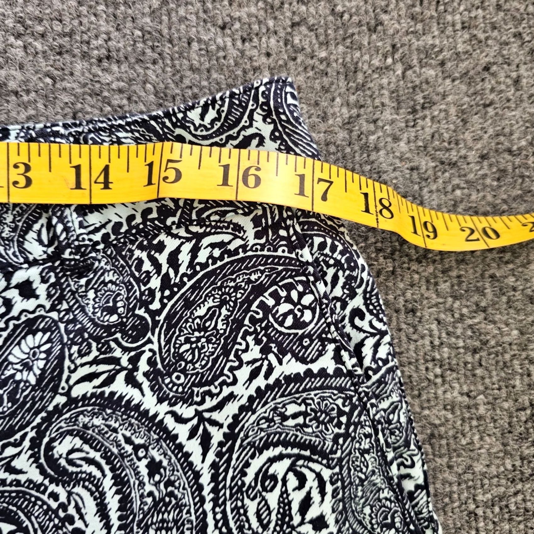 Talbots Talbots Pants Womens 12 Petite Blue Paisley Ankle Stretch Classic Casual Career Size 34" / US 12 / IT 48 - 5 Thumbnail
