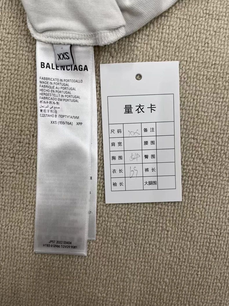 Balenciaga Balenciaga Solid color letter Logo printed round neck shor Size US XXS / EU 40 - 4 Thumbnail