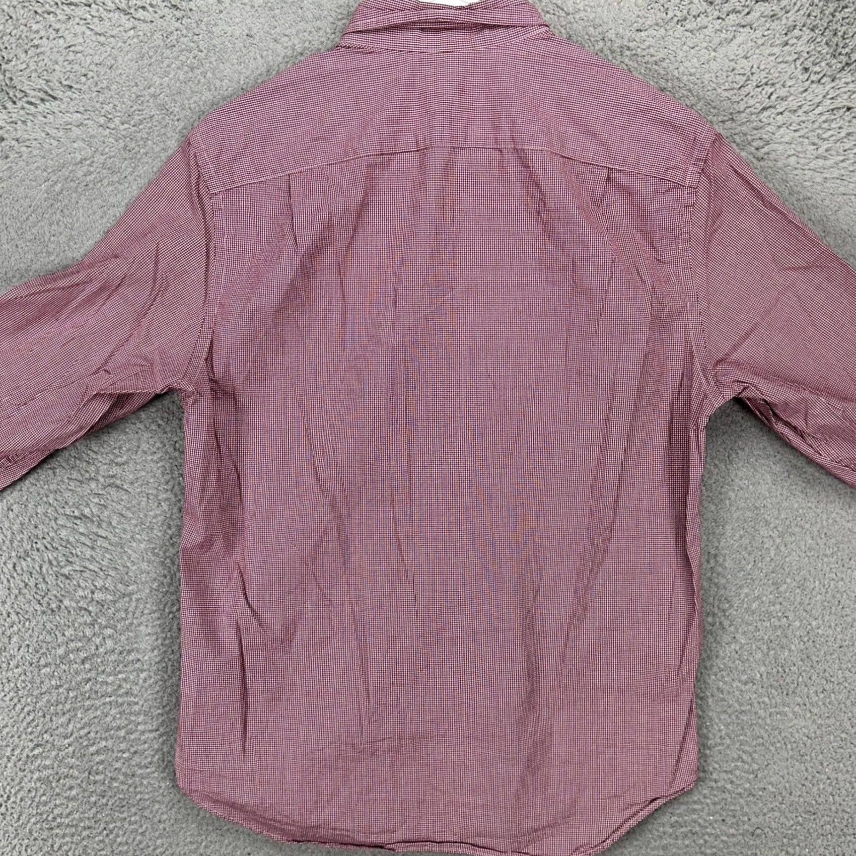 J.Crew J. Crew Mercantile Flex Shirt Button Down Mens Medium Maroon White Shepherd Check Shirt Size US M / EU 48-50 / 2 - 2 Thumbnail