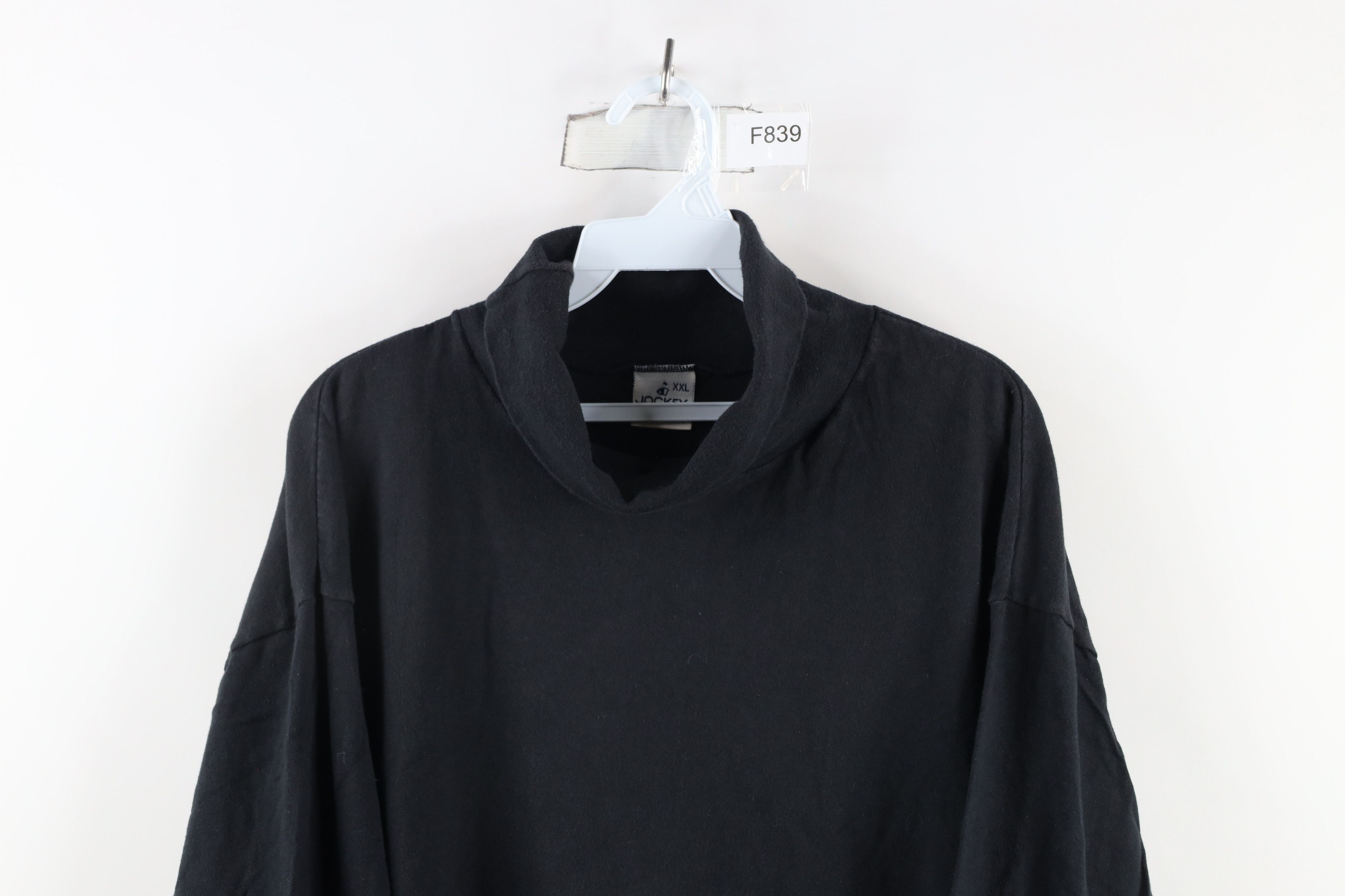 Vintage Vintage 90s Streetwear Long Sleeve Turtleneck T-Shirt Black Size US XXL / EU 58 / 5 - 2 Thumbnail