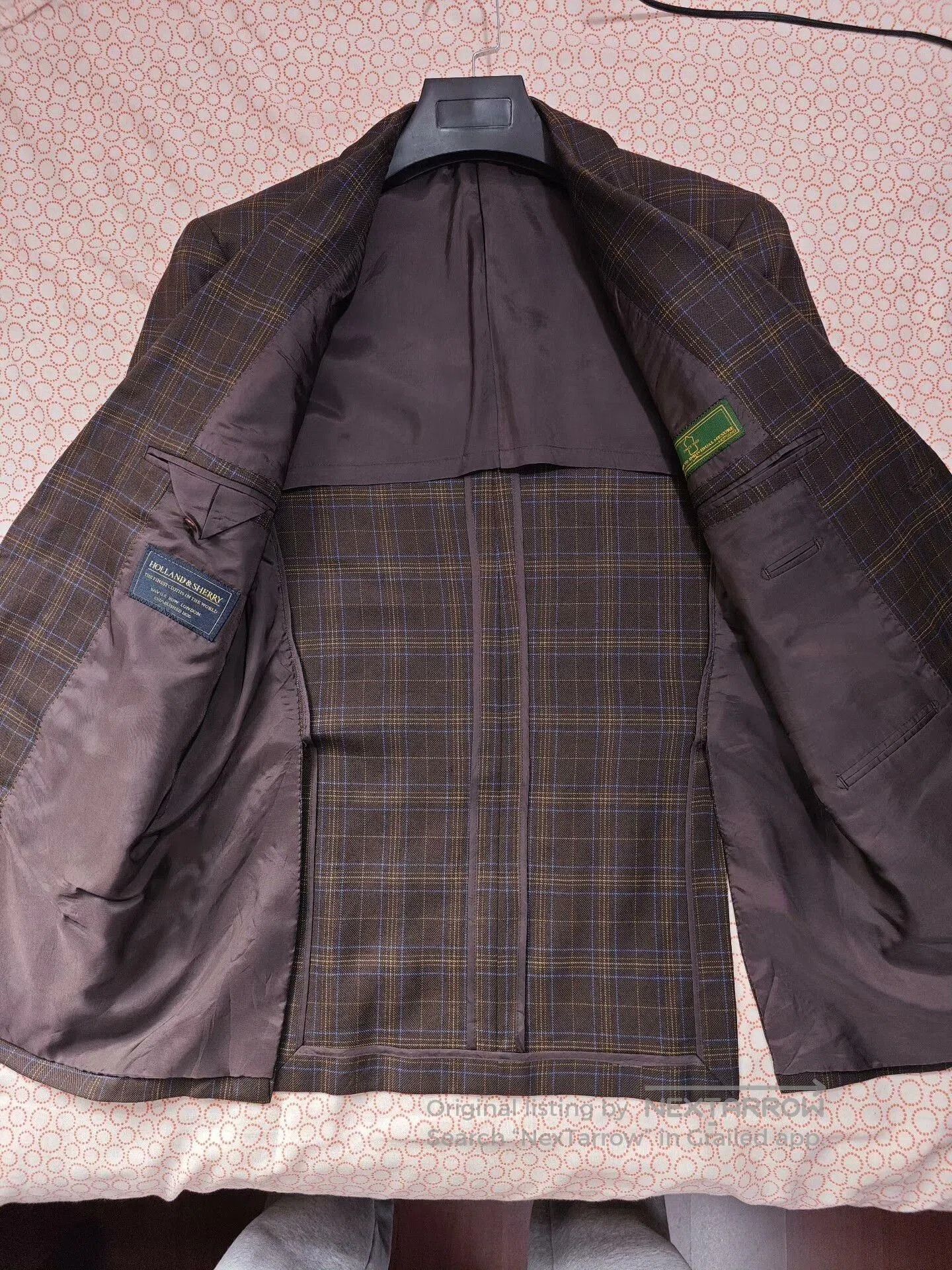 Holland & Sherry Holland Sherry Wool Silk Custom Suit. Size US S / EU 44-46 / 1 - 6 Thumbnail