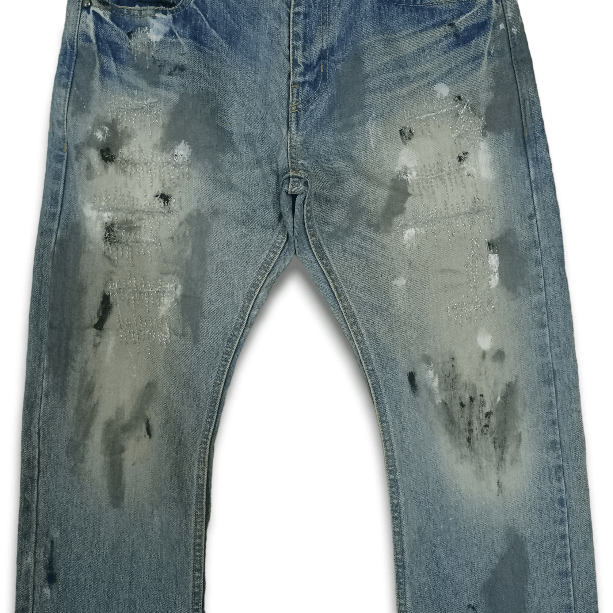 Edition Japan × Japanese Brand Vintage Japanese Brand Grunge Style Distressed Loose Jeans Size US 30 / EU 46 - 5 Thumbnail