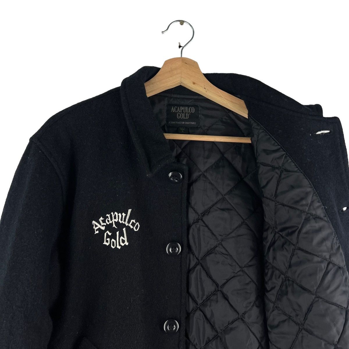 Toyo Enterprises 🔥VINTAGE WOOL BOMBER JACKET ACAPULCO GOLD USA Size US L / EU 52-54 / 3 - 11 Thumbnail