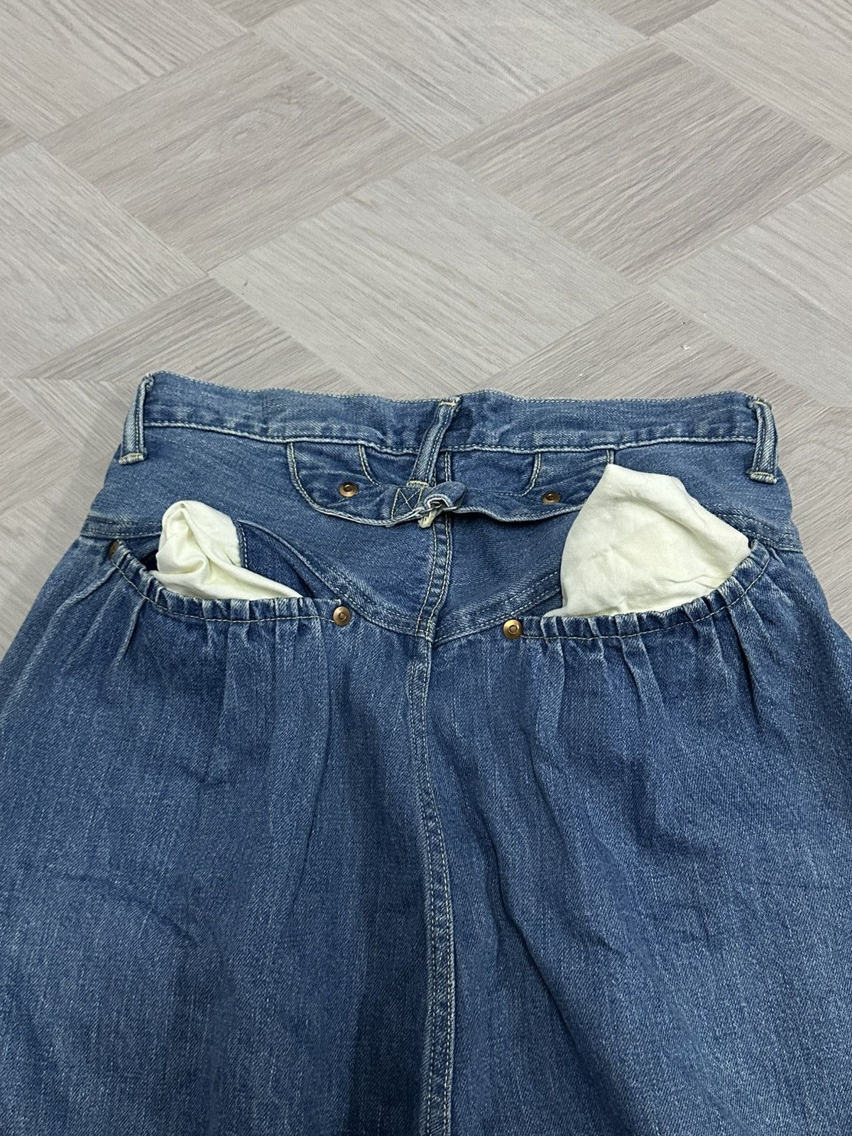 Kapital Kapital Japan Wide Leg Buckle Bag Denim Pant Size US 28 / EU 44 - 13 Thumbnail