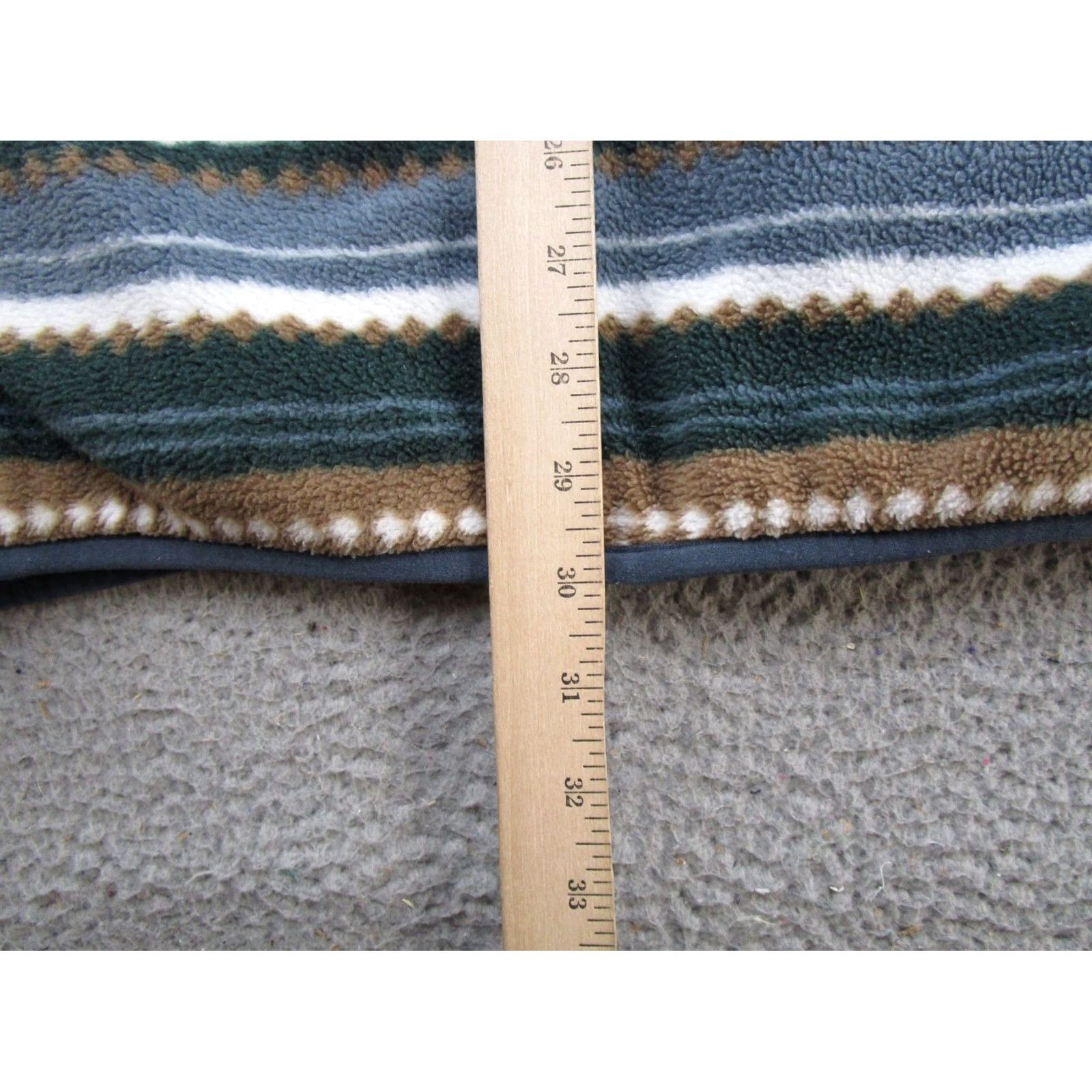 Vintage Maven Co-Op Mens Pullover Jacket XL Striped Mock Neck Zip Polyester Fleece 90s Classic Designer Outdoors Size US XL / EU 56 / 4 - 7 Thumbnail