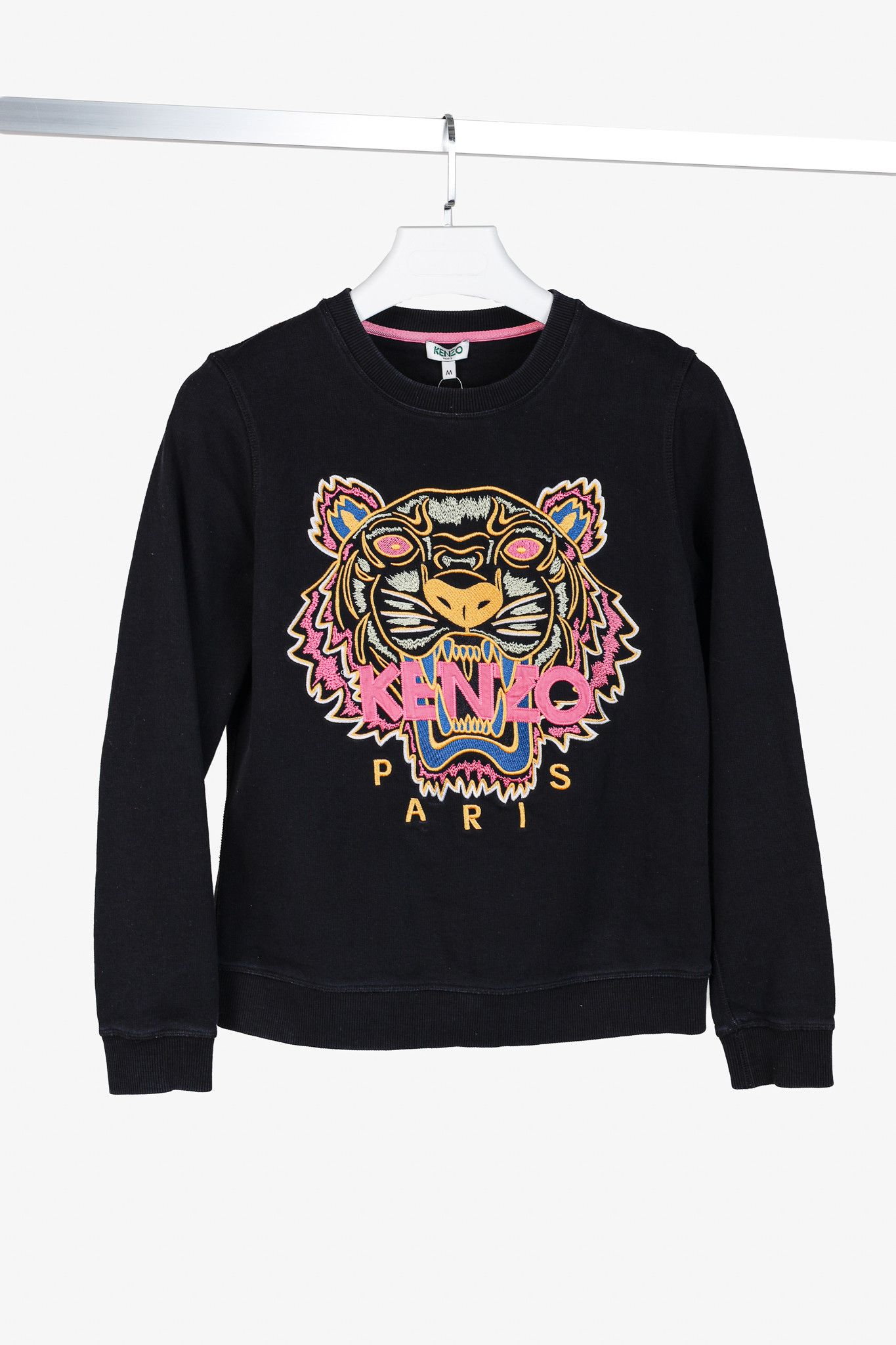 Kenzo KENZO The Light Embroidered Tiger Brushed Cotton Sweatshirt Size M / US 6-8 / IT 42-44 - 1 Thumbnail